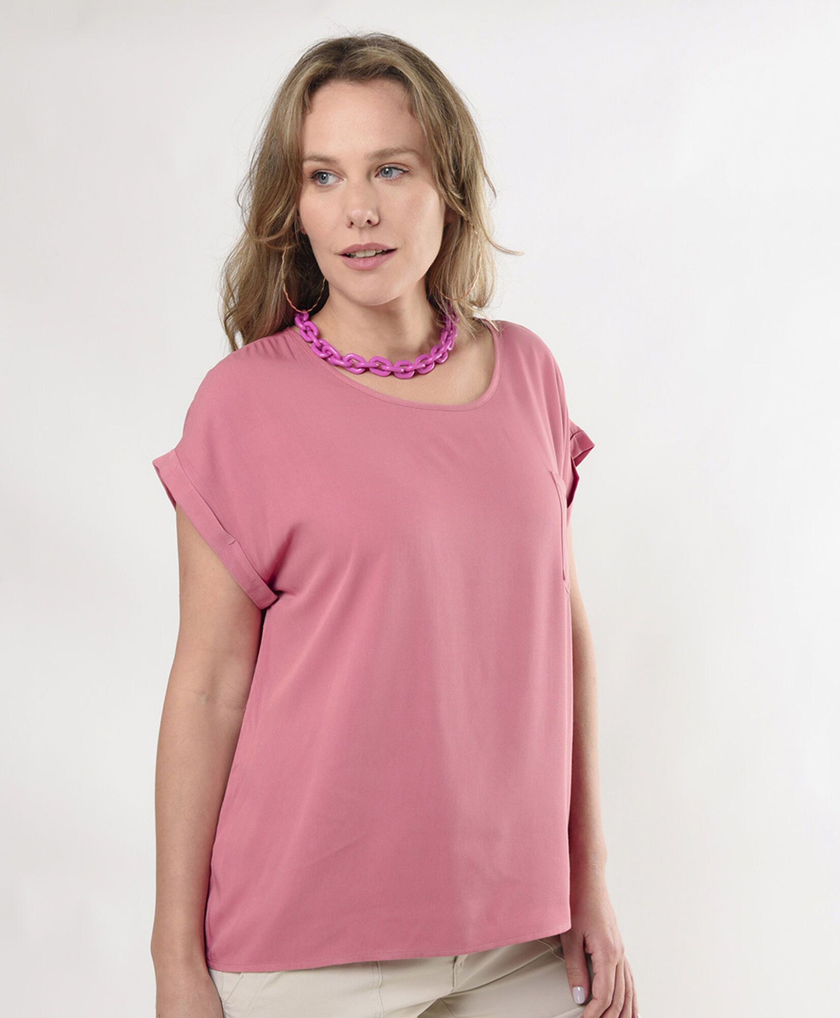 Blusa mujer oversize bolsillo Blusa mujer oversize bolsillo
