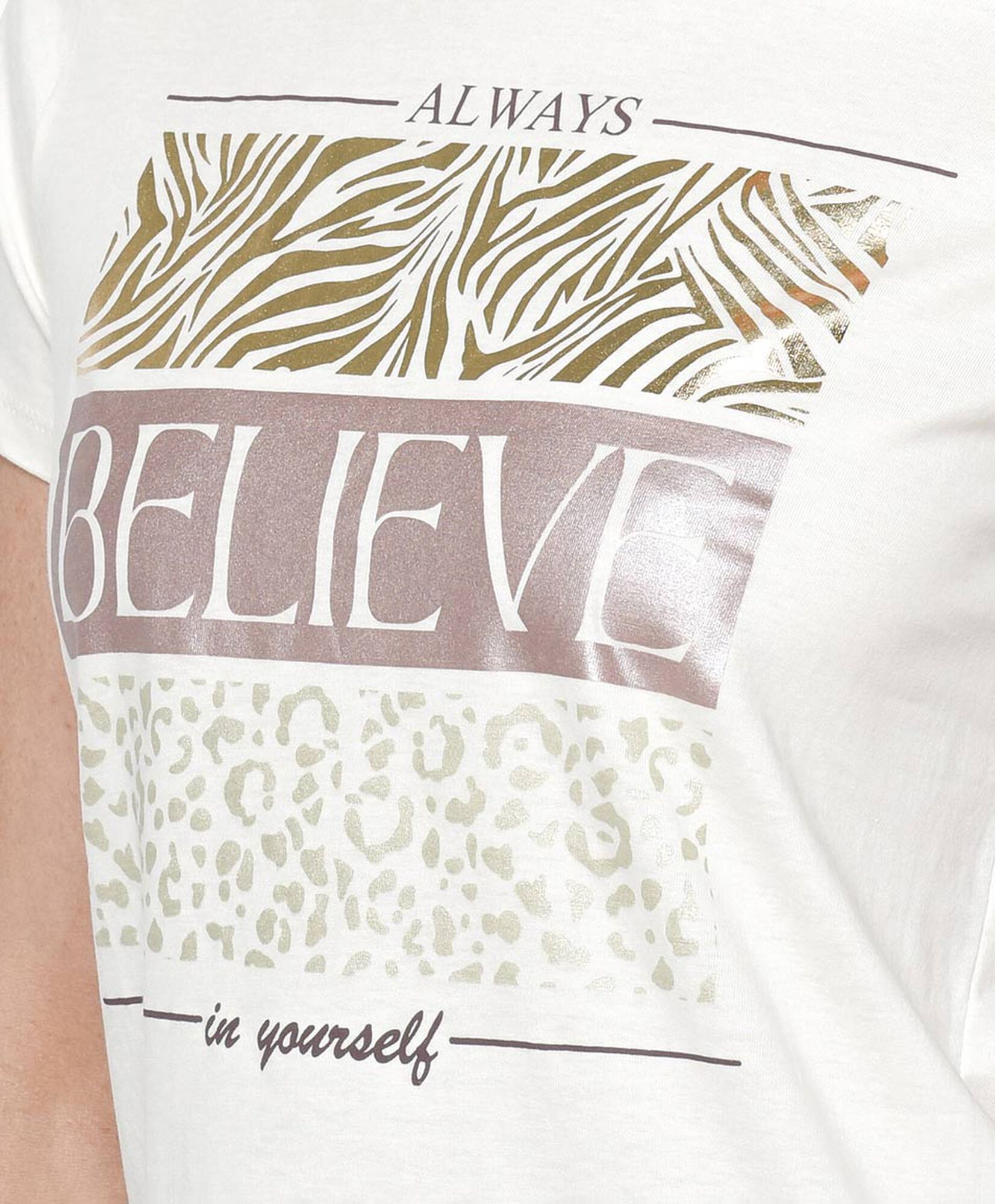 Polera mujer estampado believe Polera mujer estampado believe
