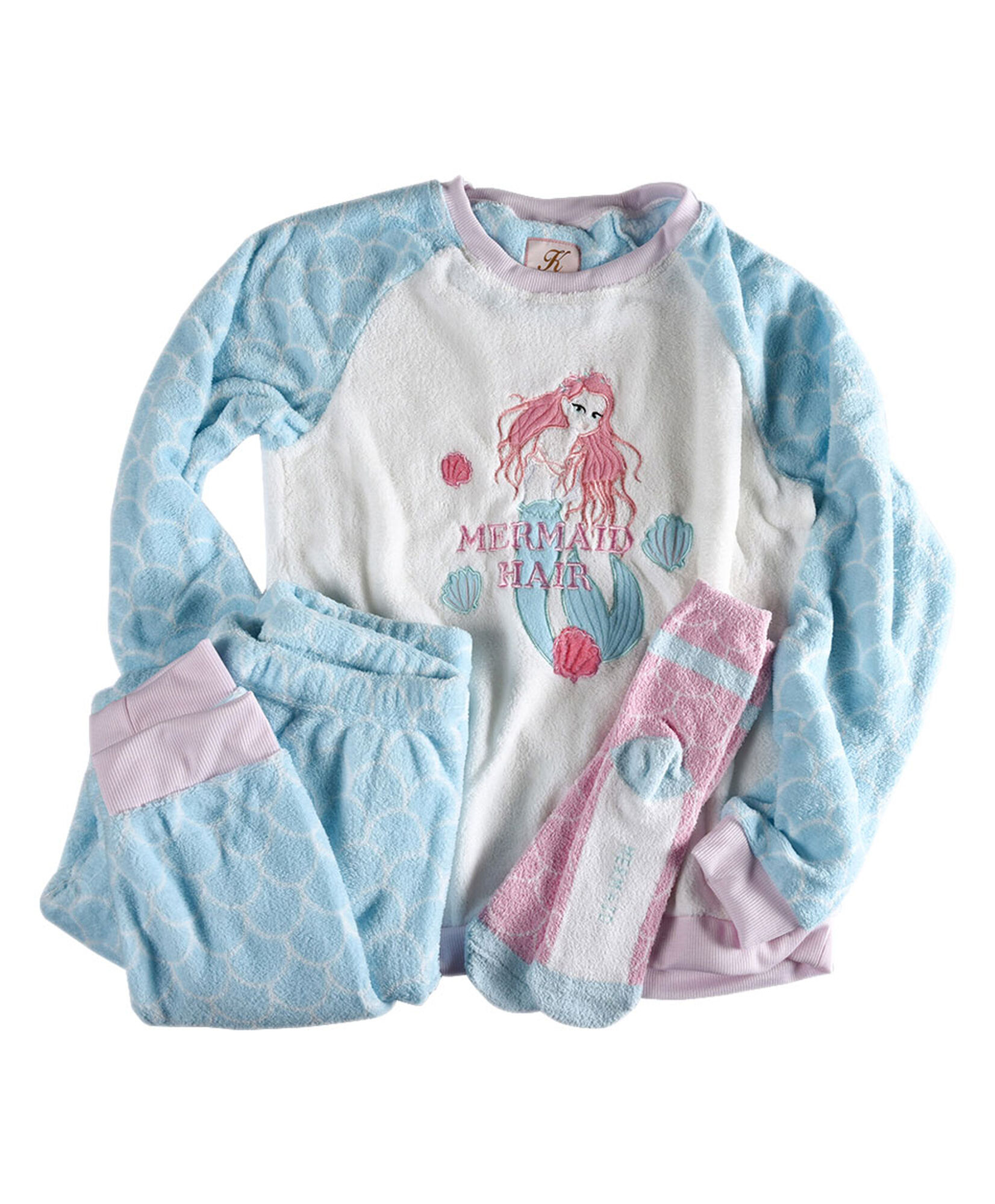 Box pijama y calcetas sirena Box pijama y calcetas sirena
