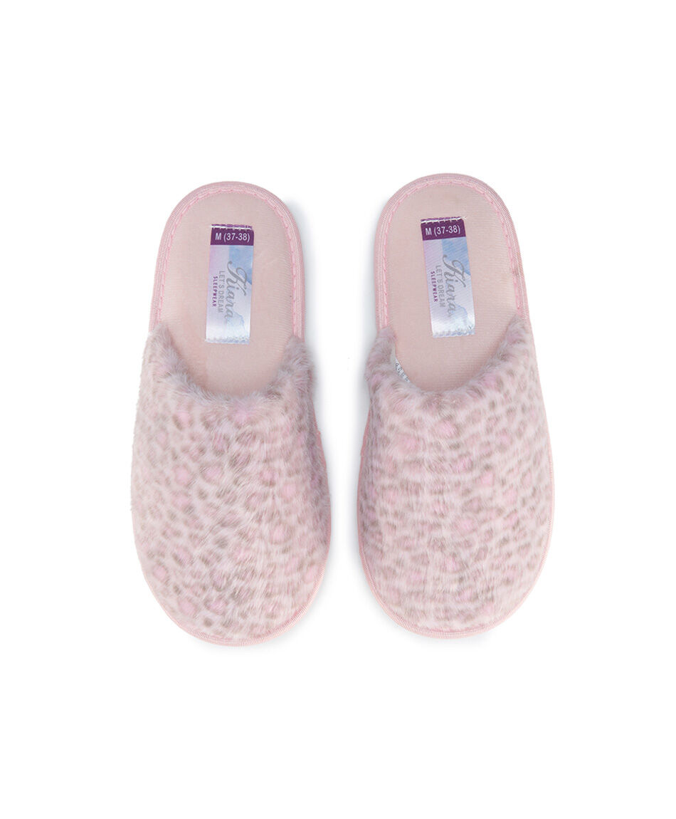Pantufla mujer animal print