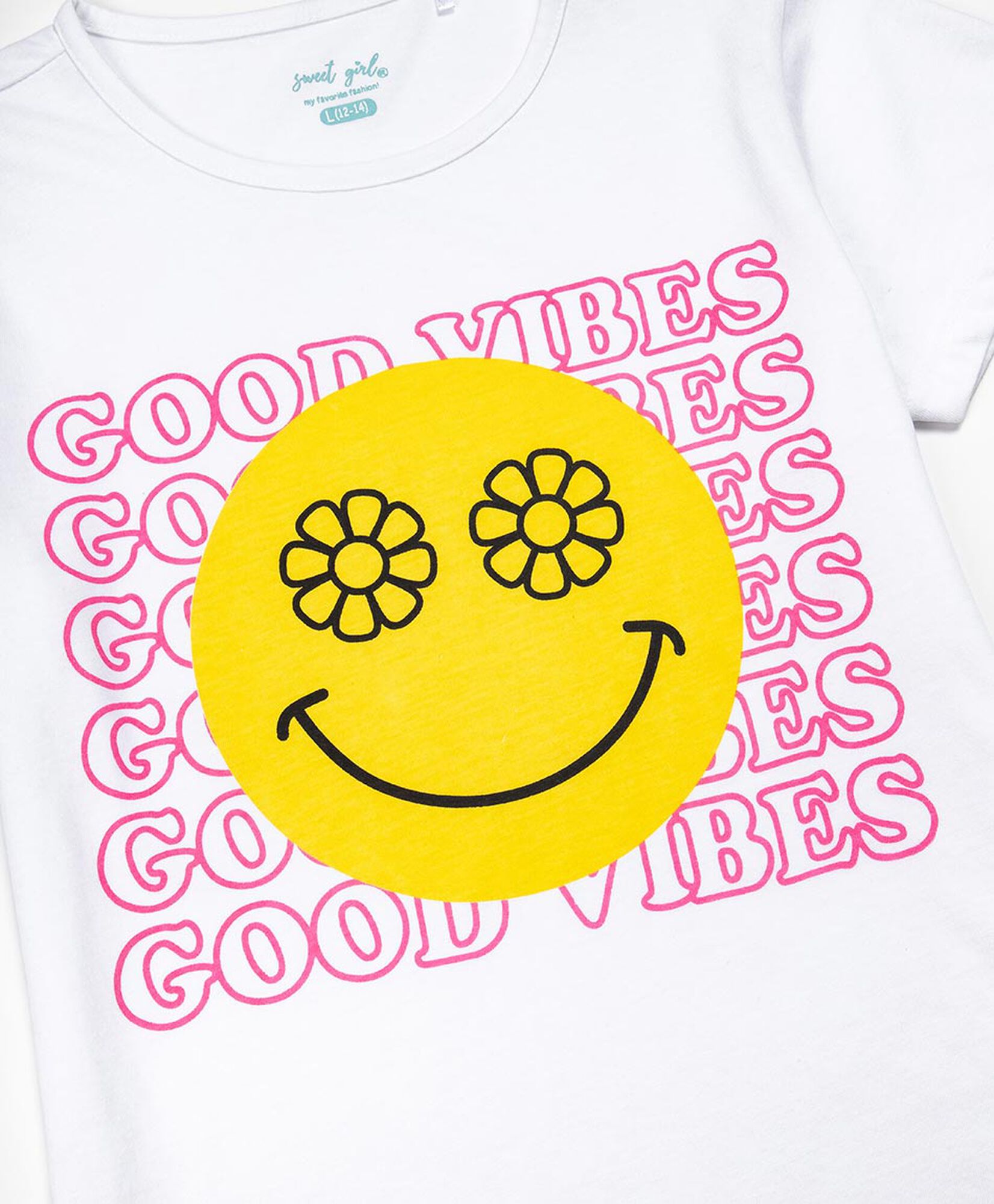 Polera niña good vibes Polera niña good vibes