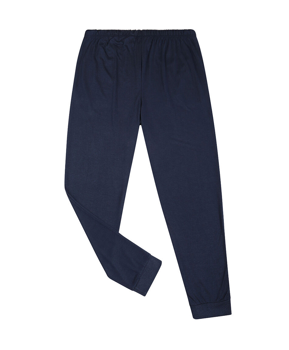 Pijama hombre manga larga jogger navy