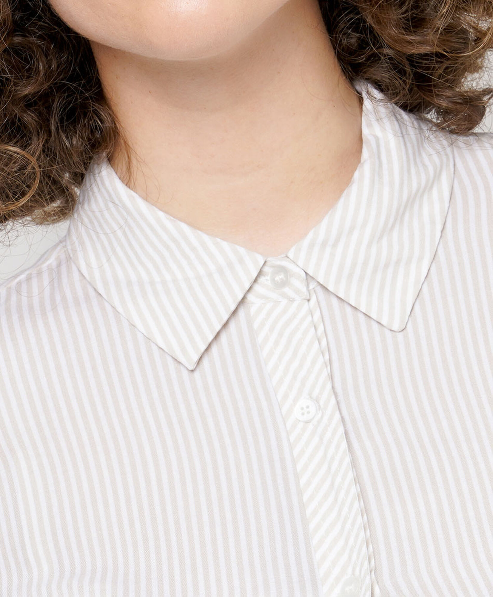 Blusa mujer líneas beige Blusa mujer líneas beige