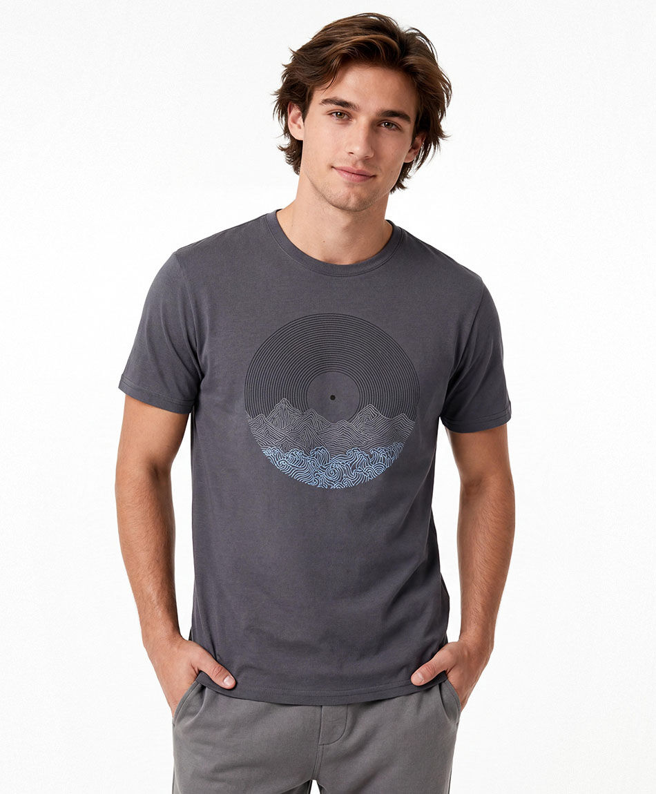 Polera deportiva hombre disco monta&ntilde;a