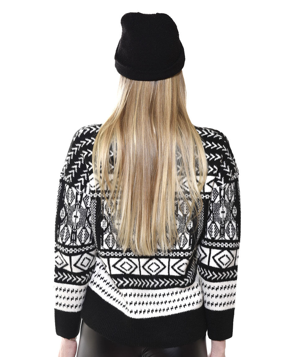 Cardigan jacquard botones