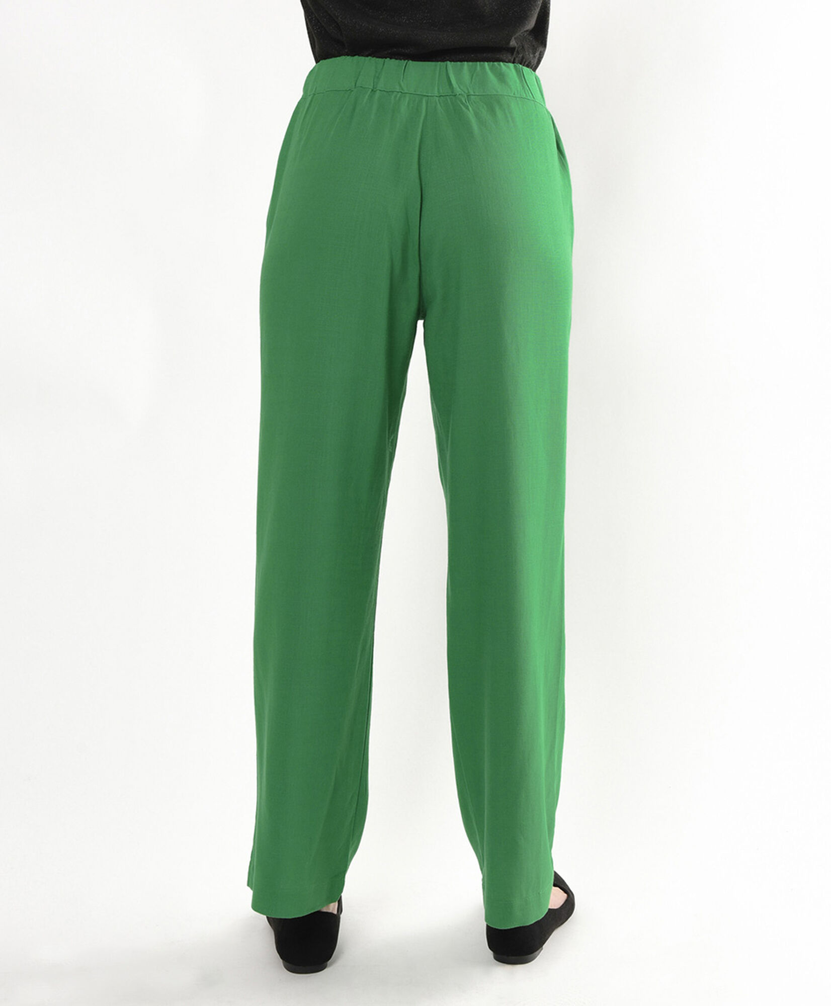 Pantalón mujer lino verde Pantalón mujer lino verde