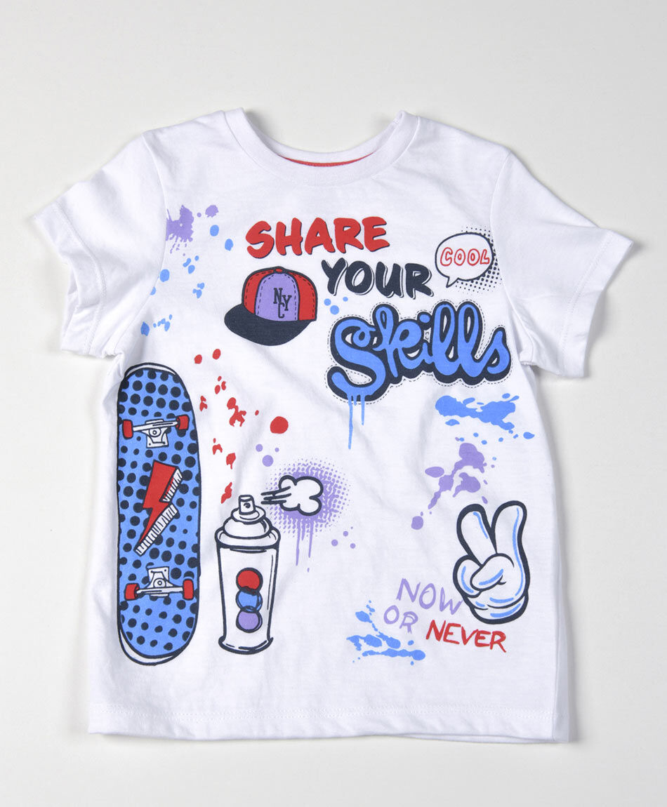 Polera bebé graffitis