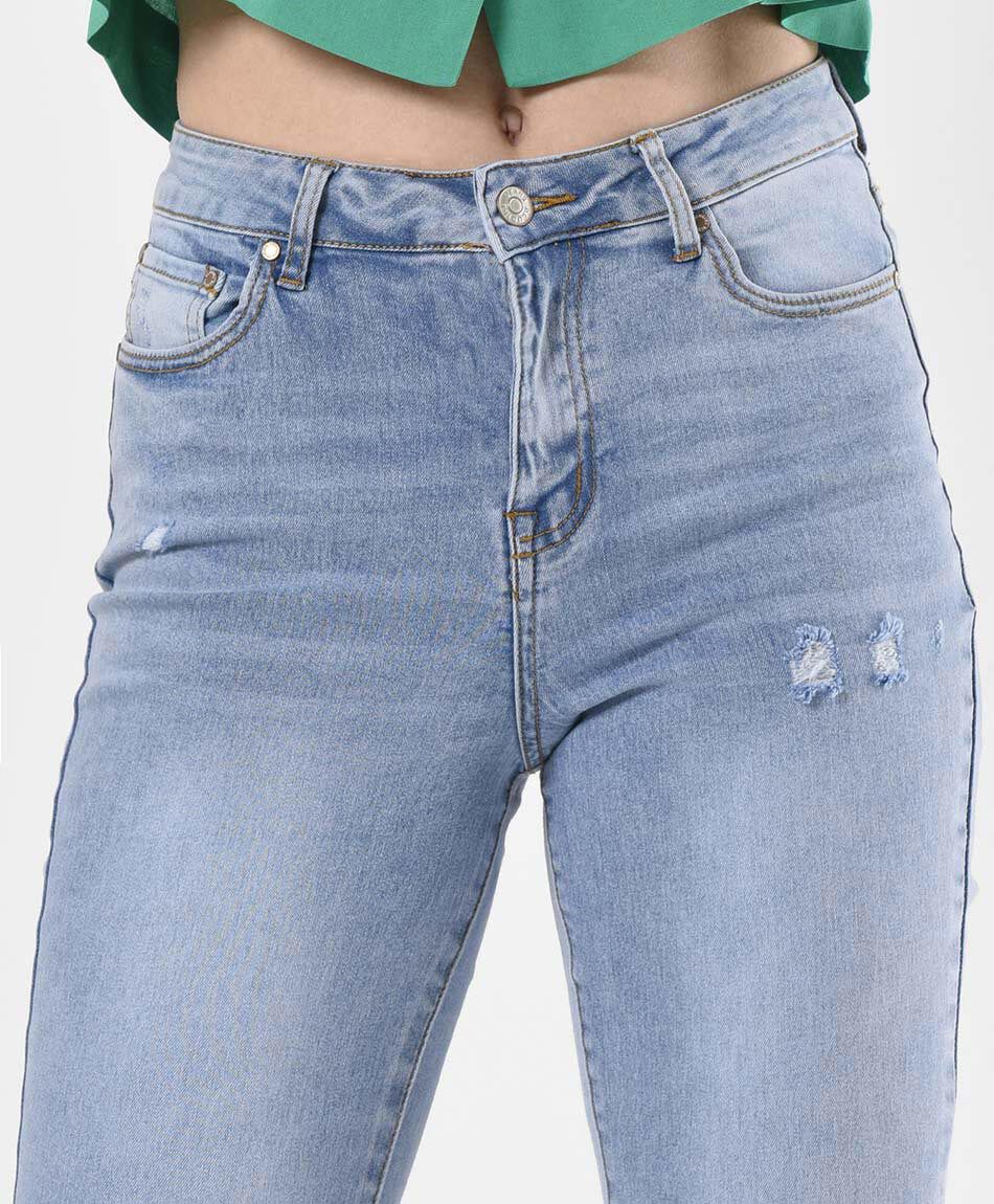 Jeans mujer rasgado skinny fit