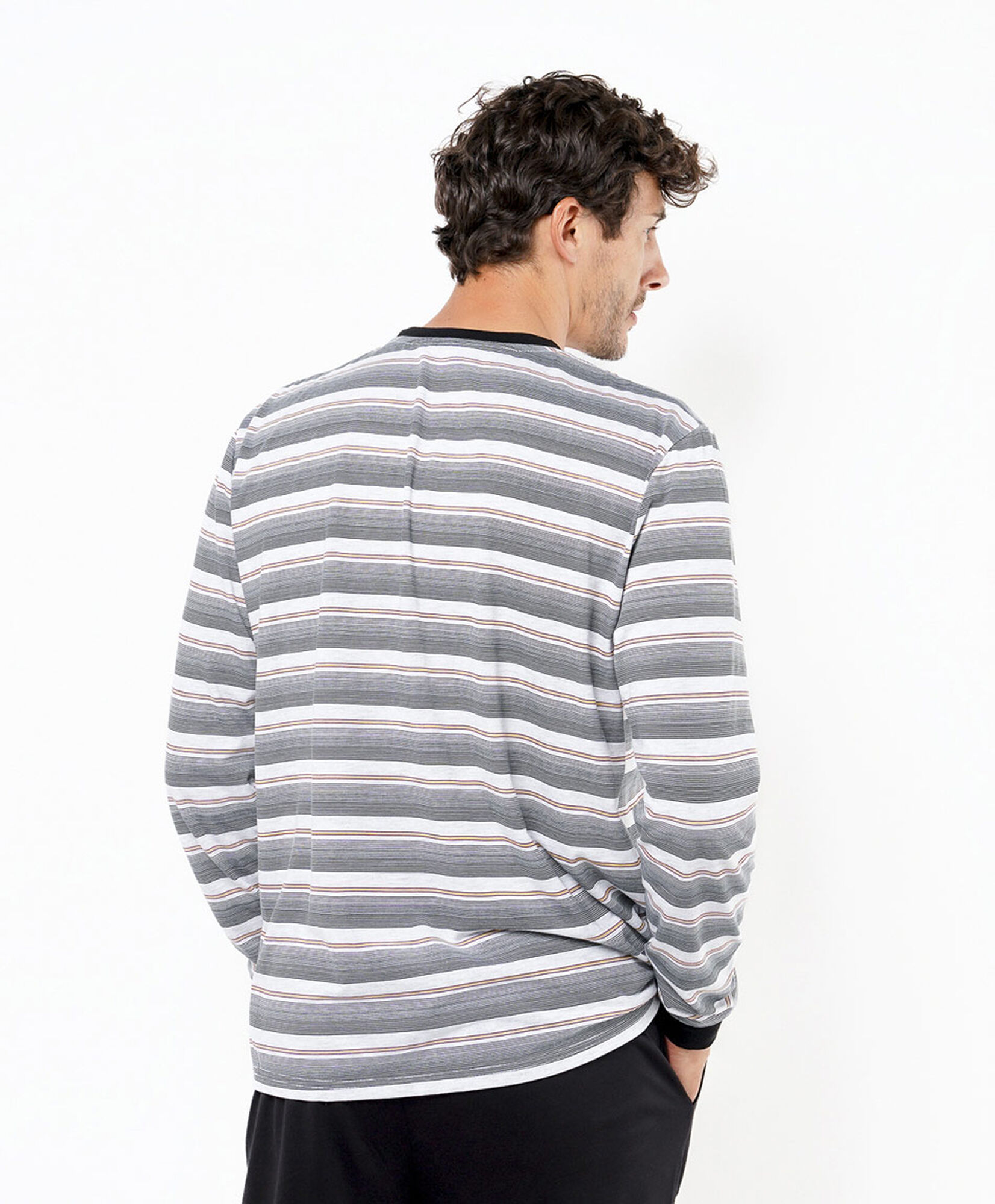Pijama hombre líneas gris Pijama hombre líneas gris