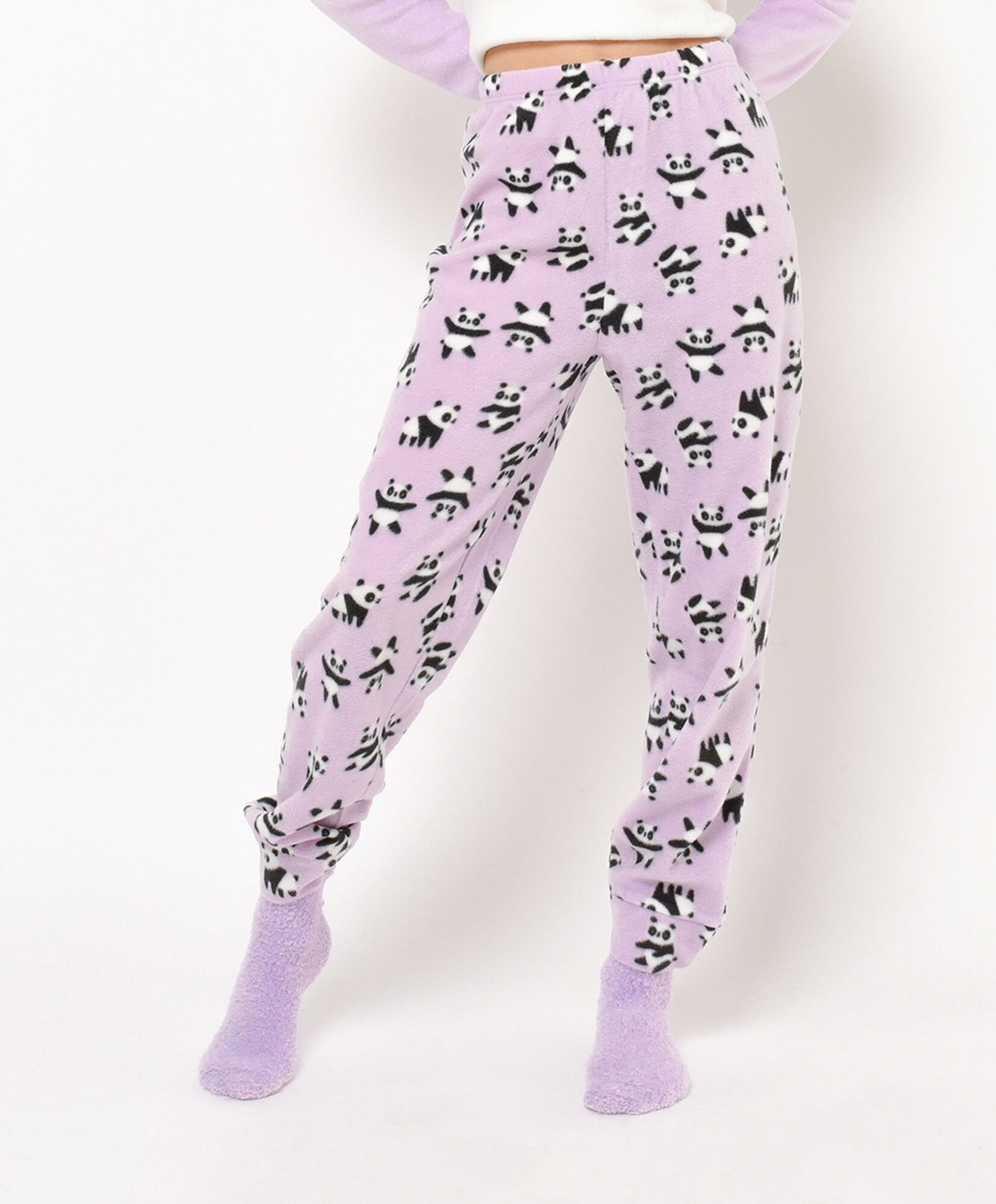 Pijama + calcetines mujer polar pandas Pijama + calcetines mujer polar pandas