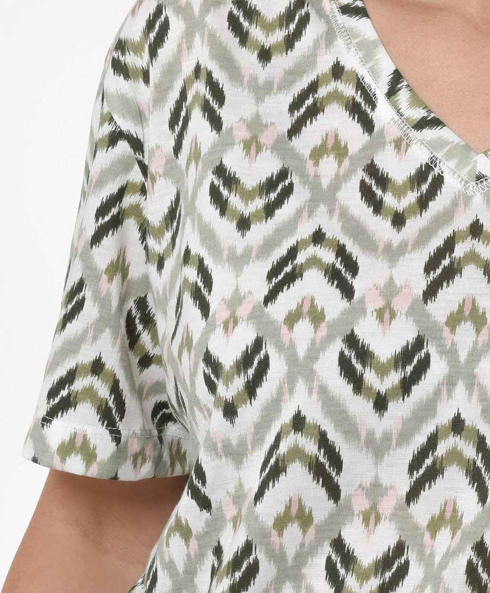 Polera mujer rombos oversize sustentable Polera mujer rombos oversize sustentable