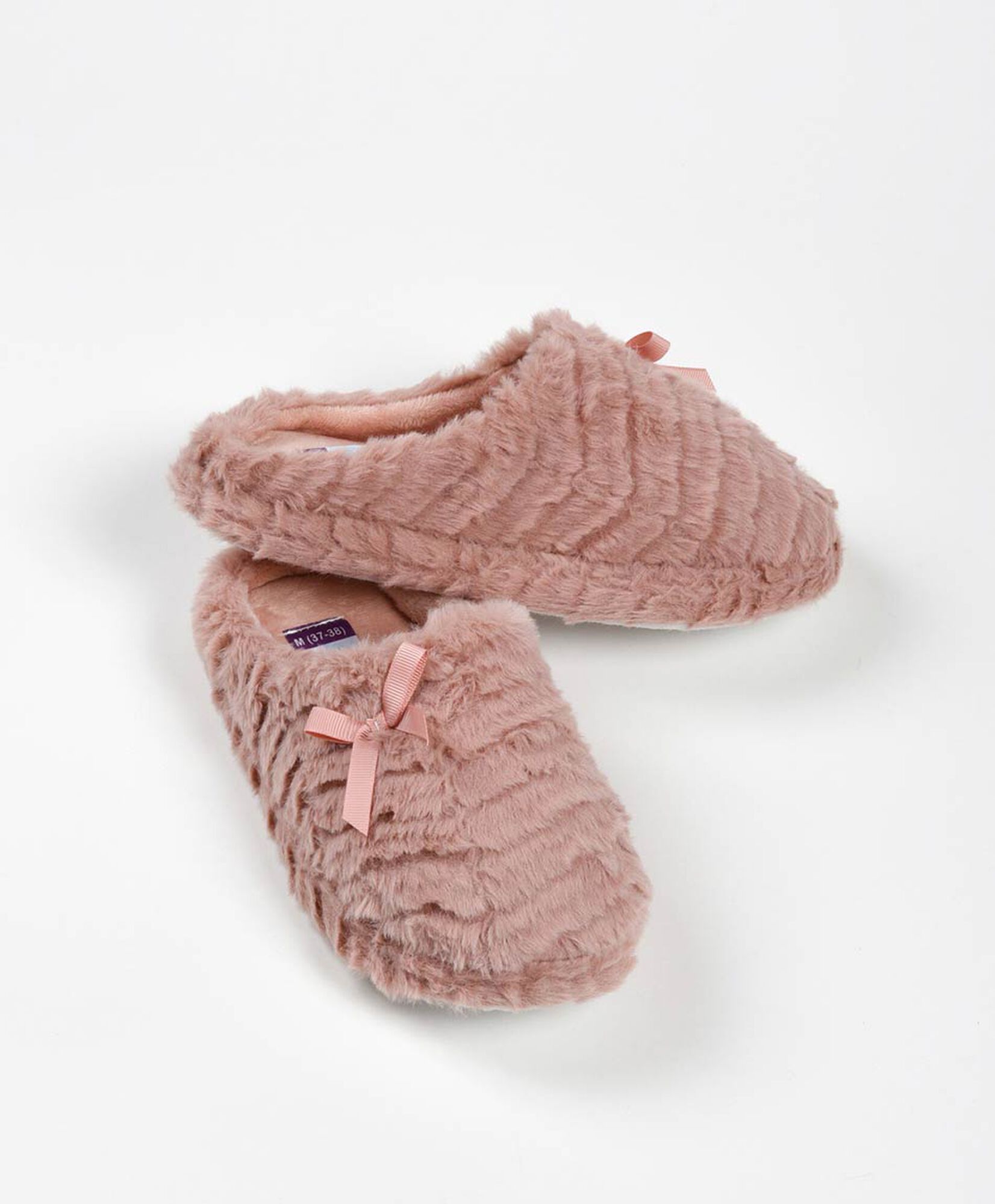 Pantuflas mujer peluditas cinta Pantuflas mujer peluditas cinta