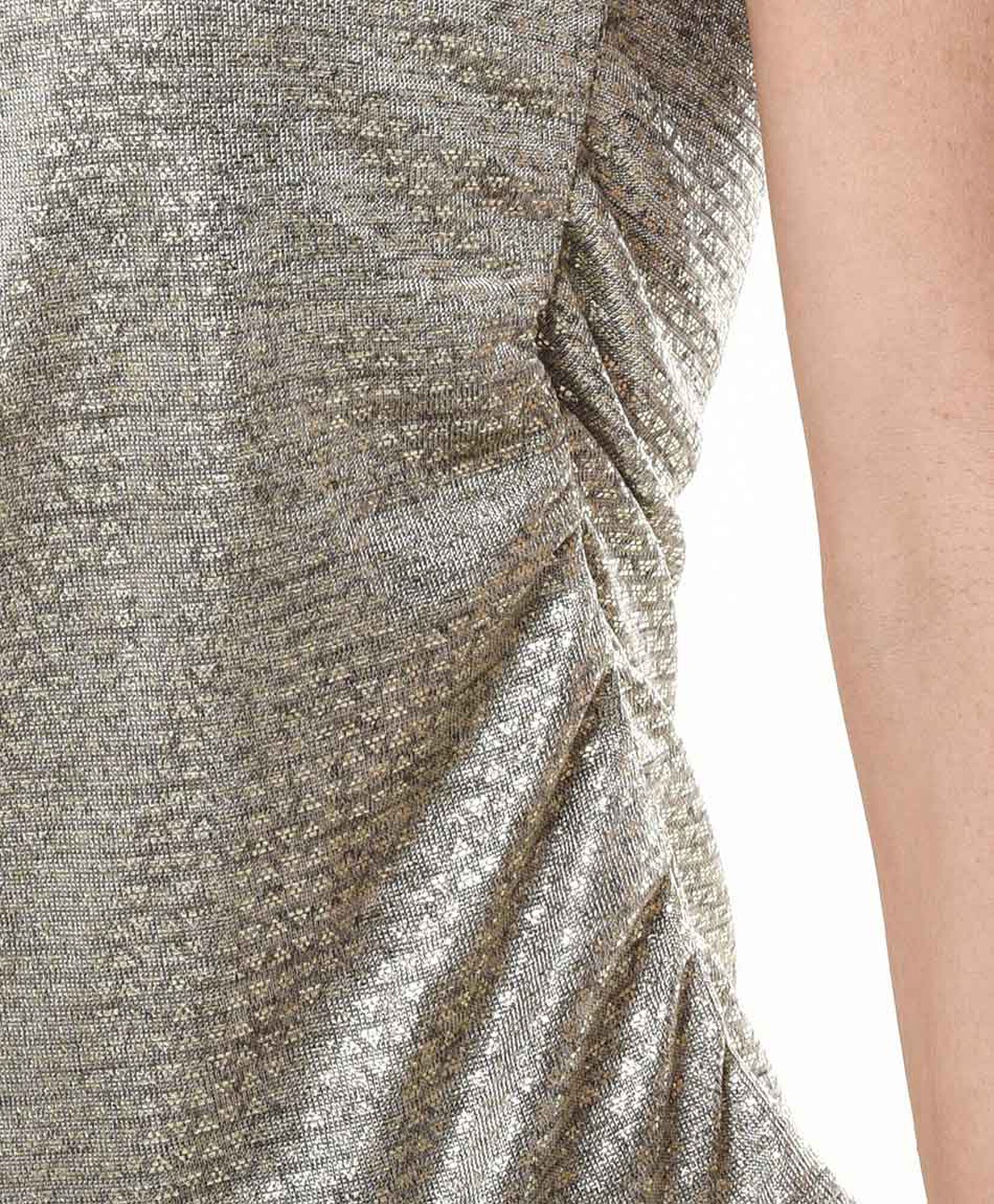 Polera mujer brillante asimétrica Polera mujer brillante asimétrica