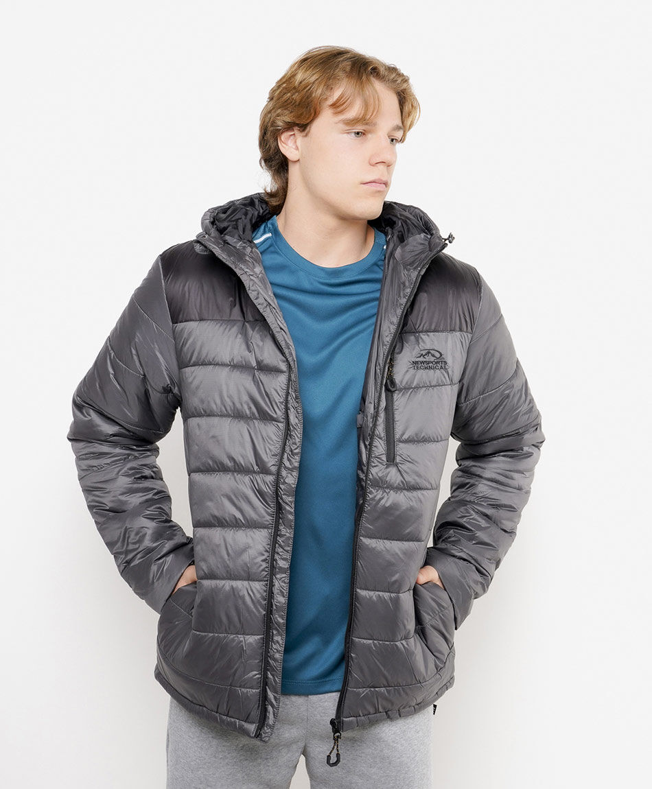 Parka deportiva hombre costuras