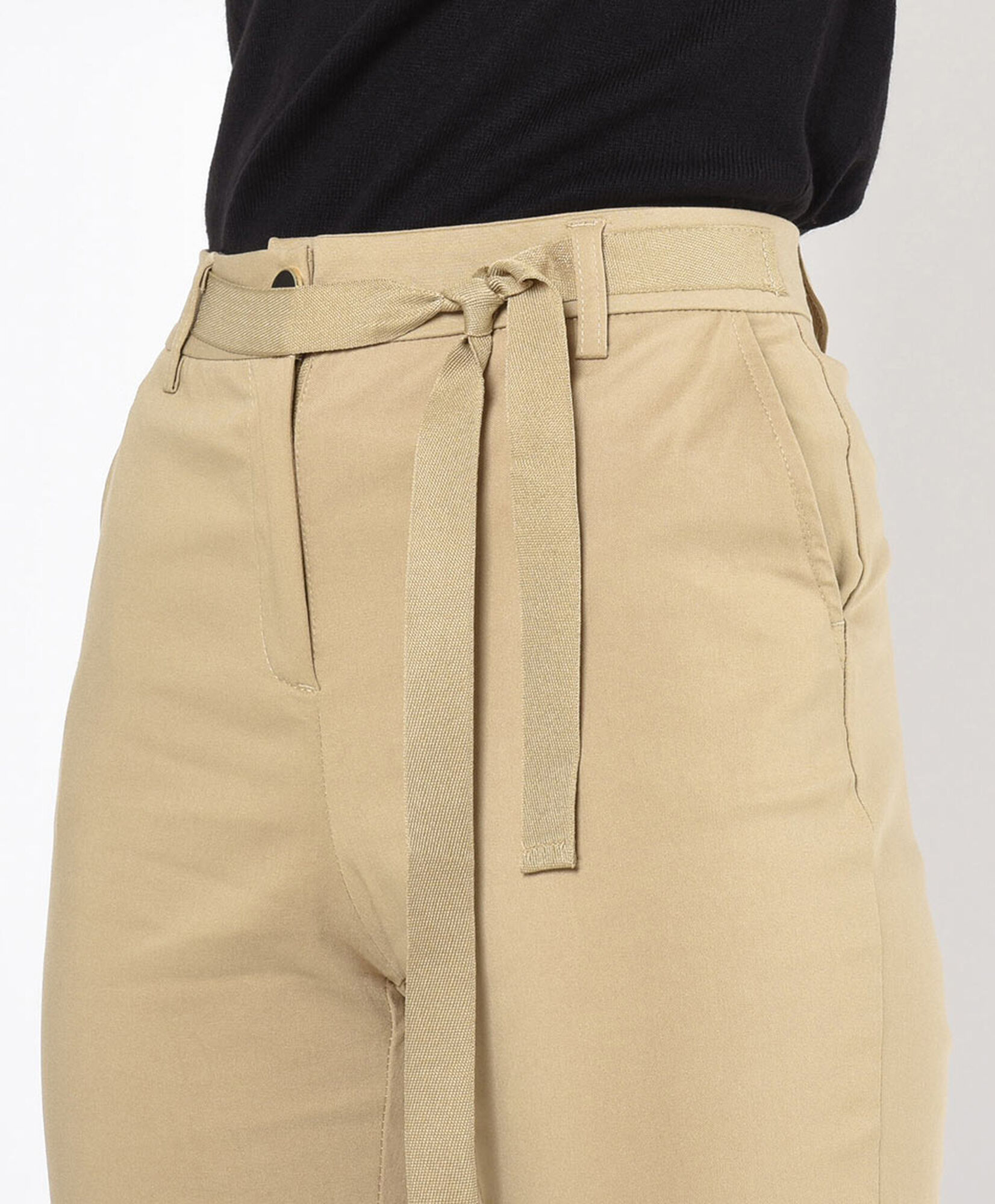 Pantalón mujer cinturón lazo Pantalón mujer cinturón lazo