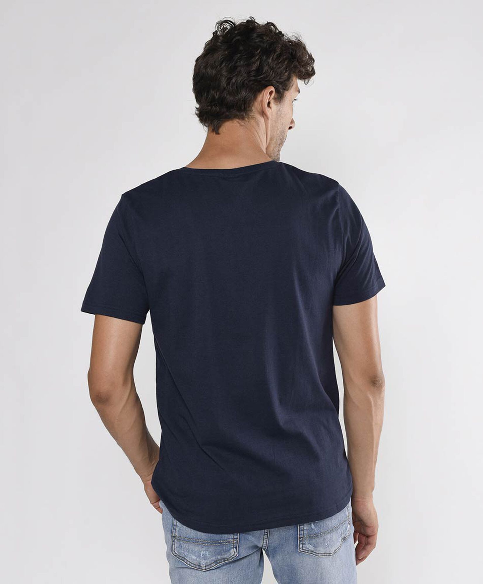 Polera hombre texto pintado Polera hombre texto pintado