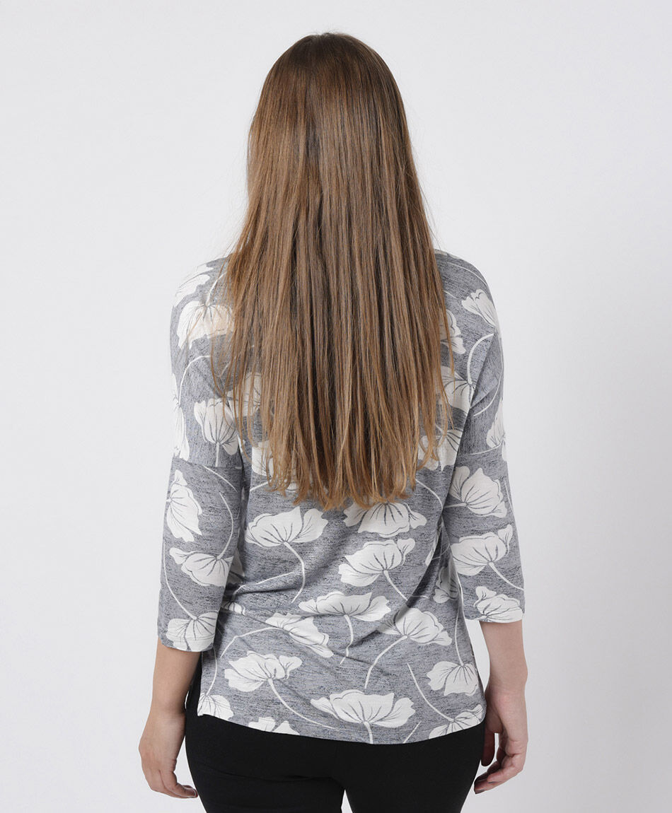 Polera mujer floreada