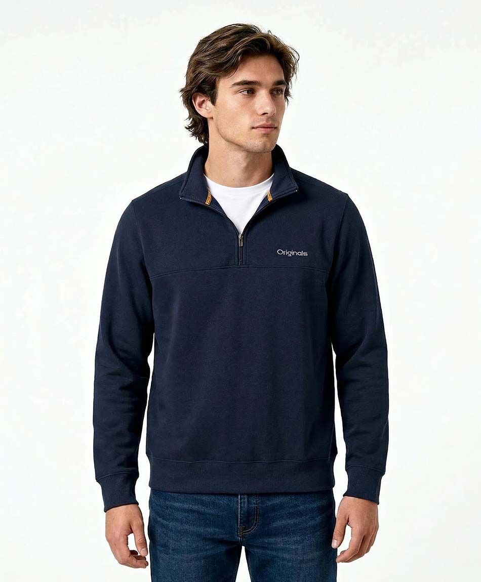 Poler&oacute;n hombre cierre medio originals