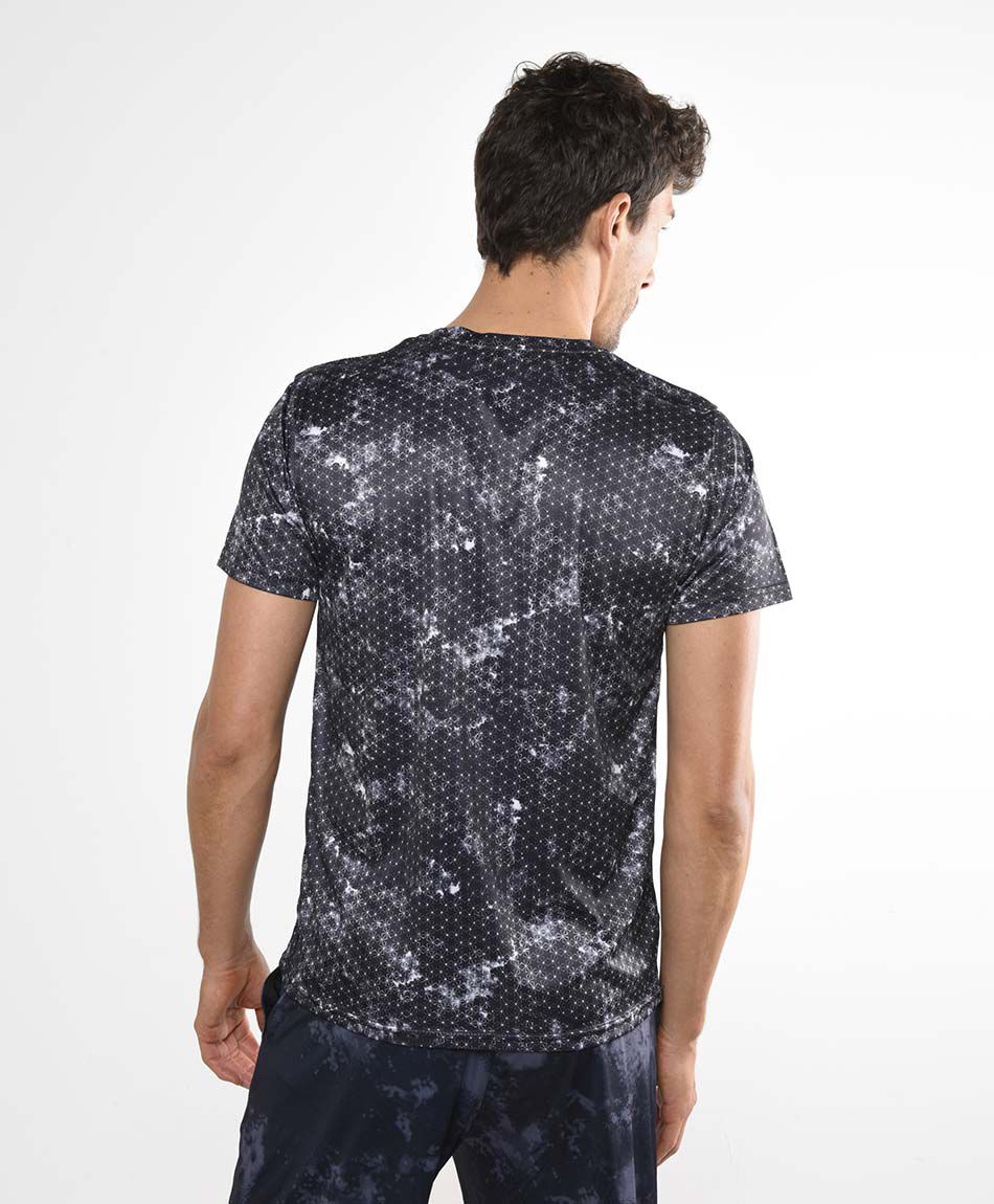 Polera deportiva manga corta cuello redondo