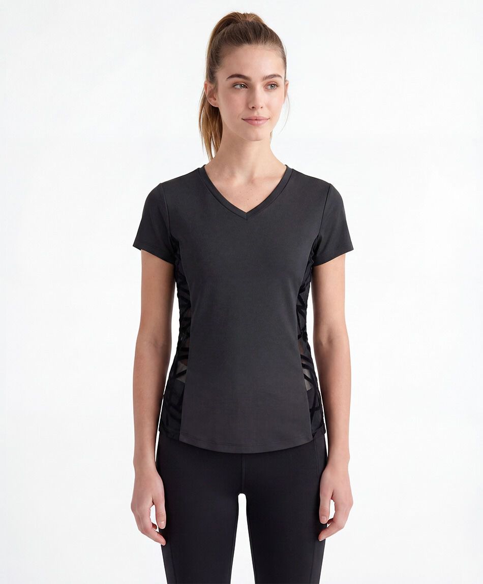 Polera deportiva mujer malla