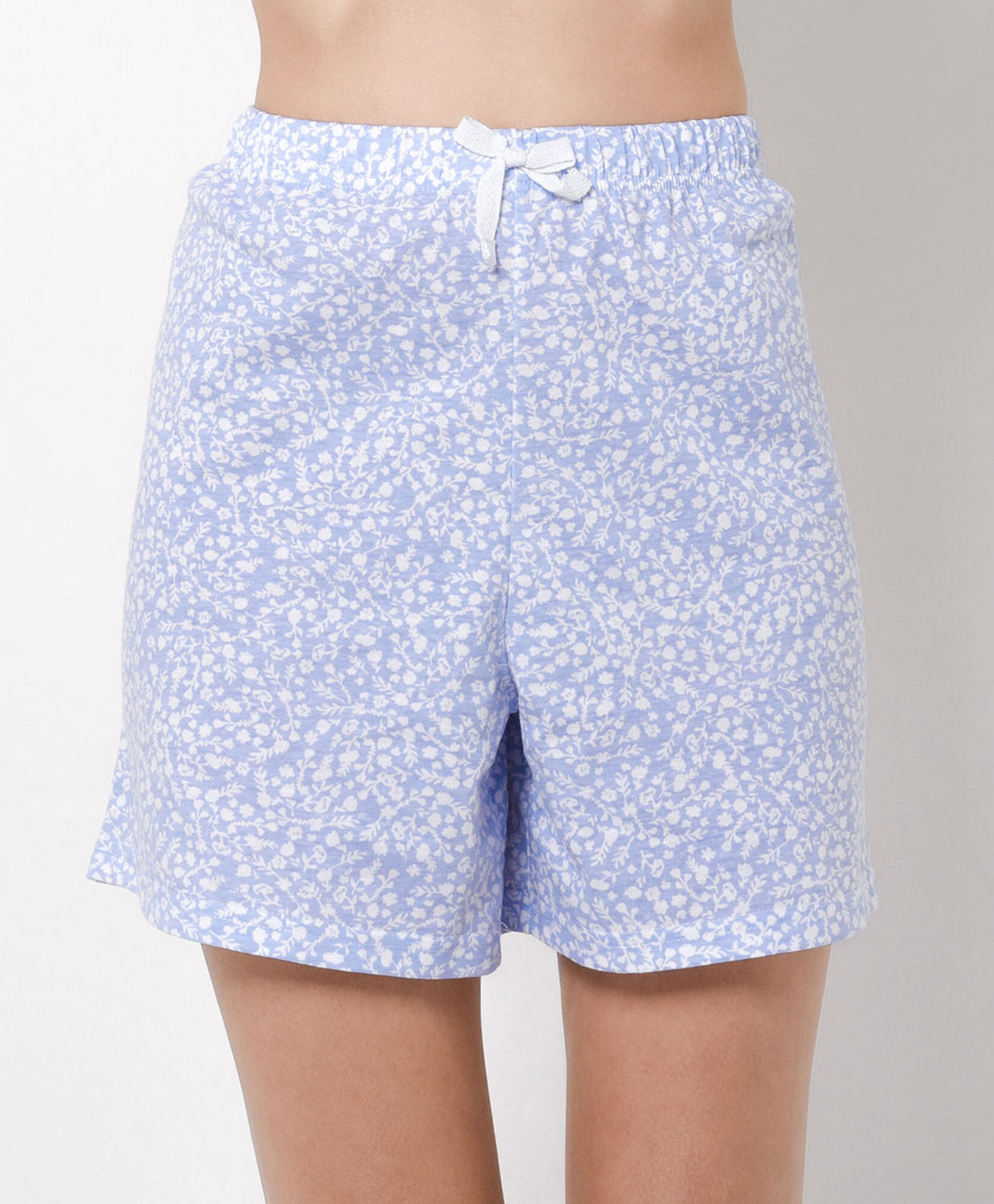 Pijama mujer short acanalado Pijama mujer short acanalado