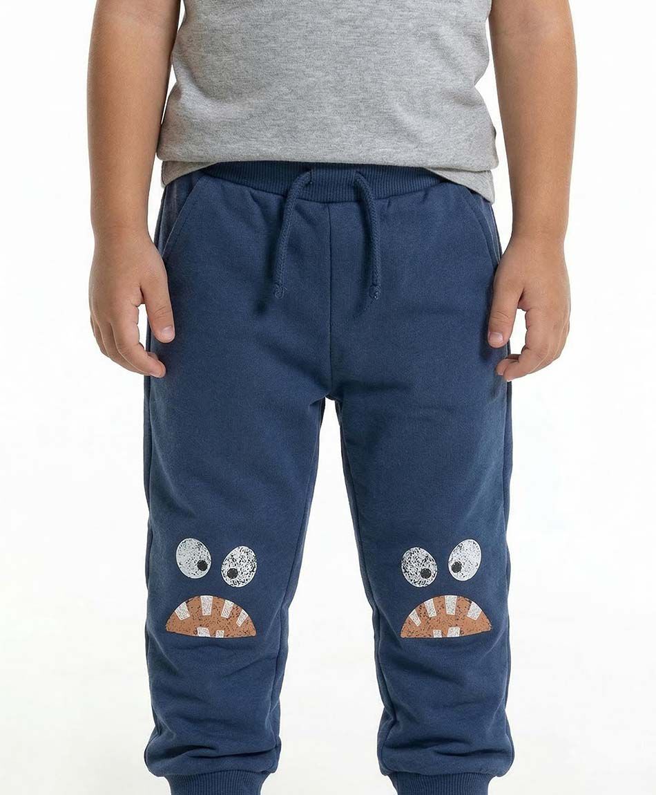 Pantal&oacute;n beb&eacute; estampado monstruito