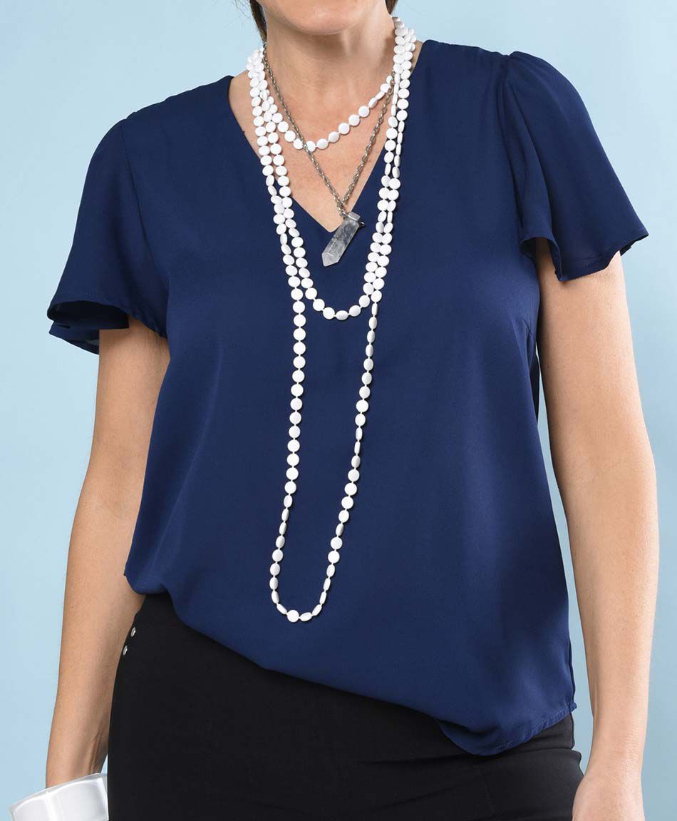 Blusa oversize manga corta