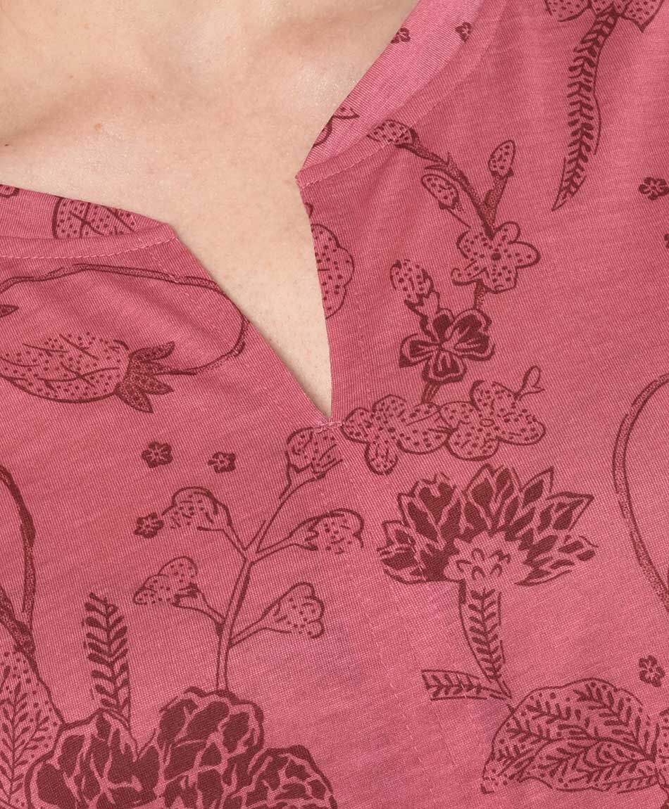 Polera mujer estampado flores