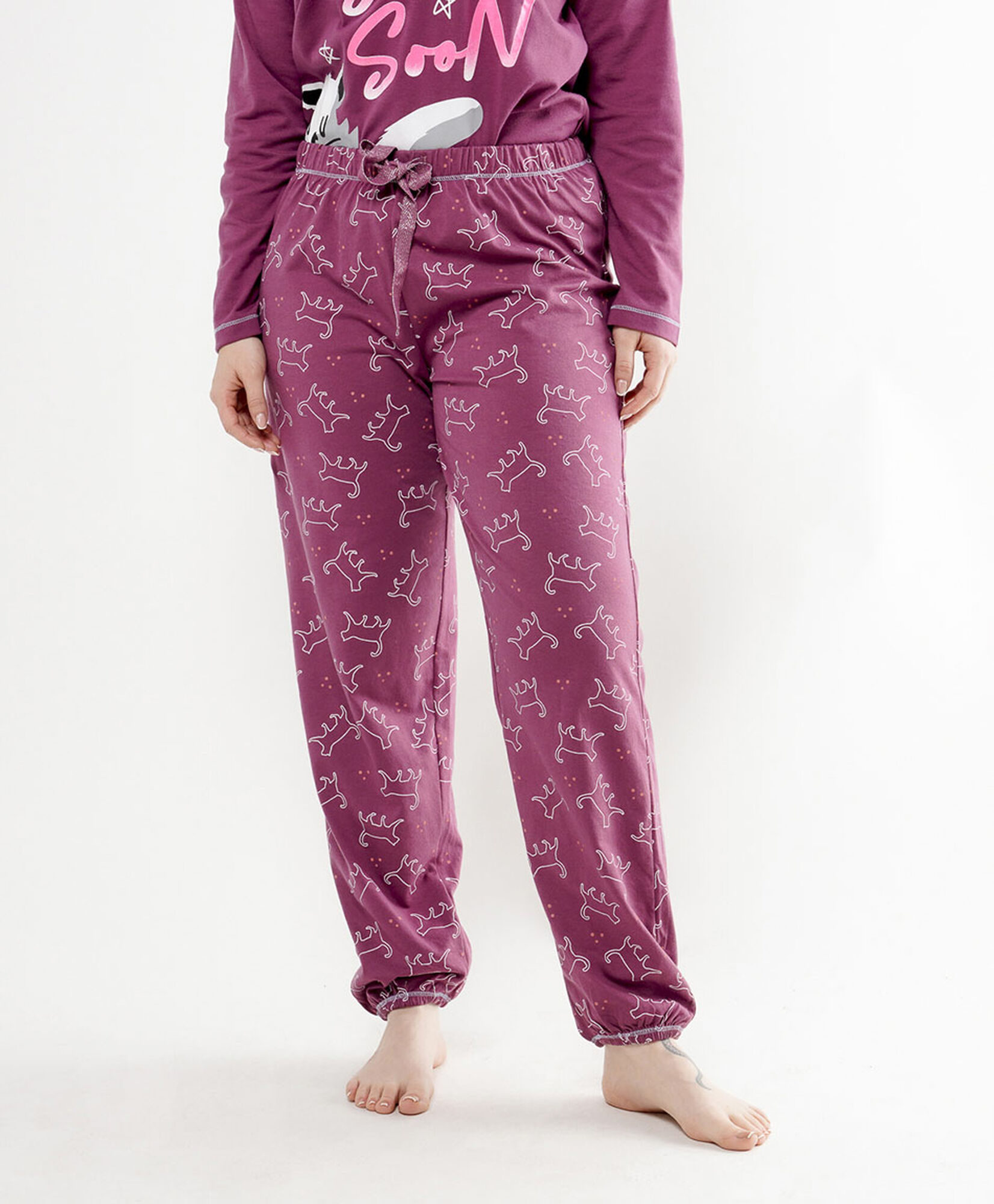 Pijama mujer gato gris Pijama mujer gato gris