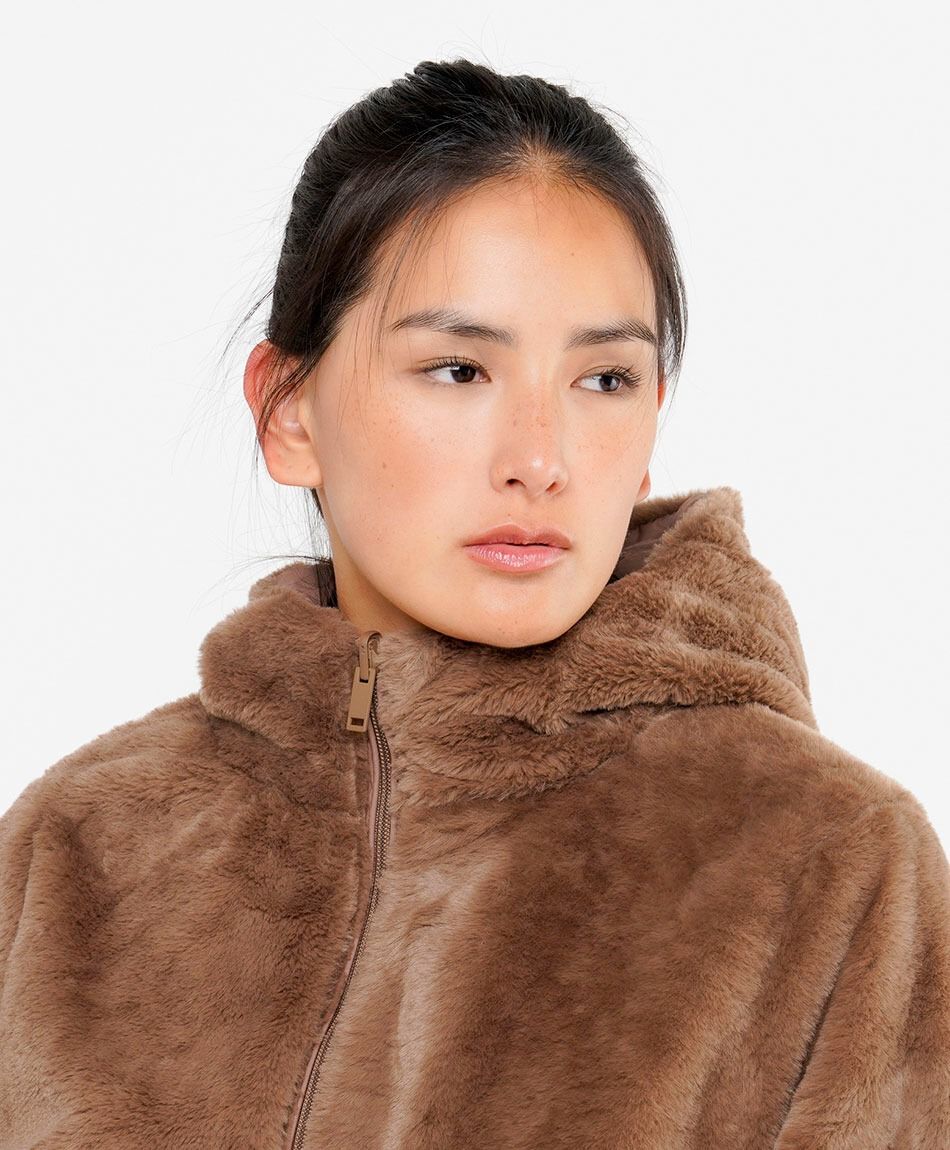 Parka mujer reversible interior abrigado