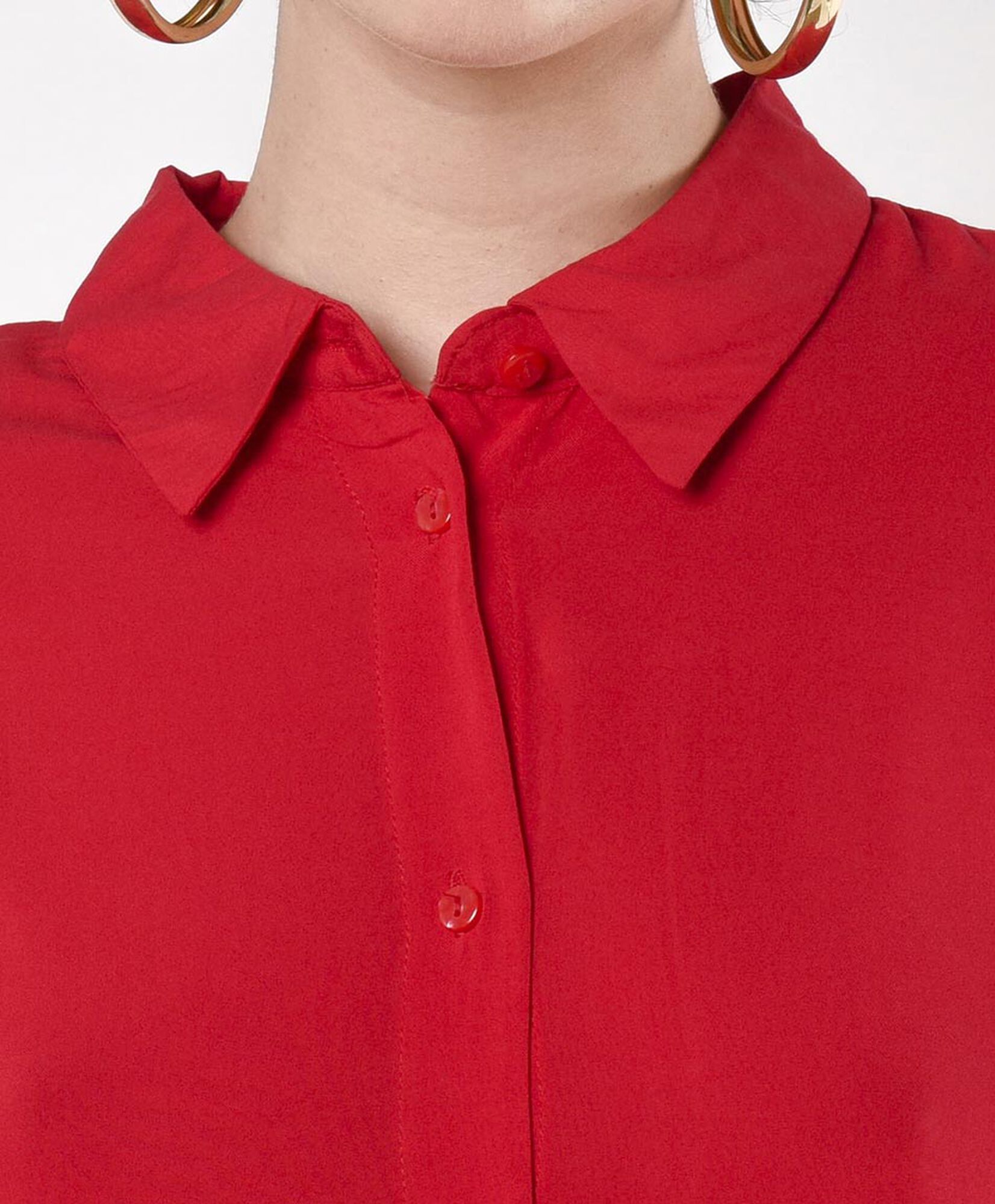Blusa mujer camisera roja Blusa mujer camisera roja