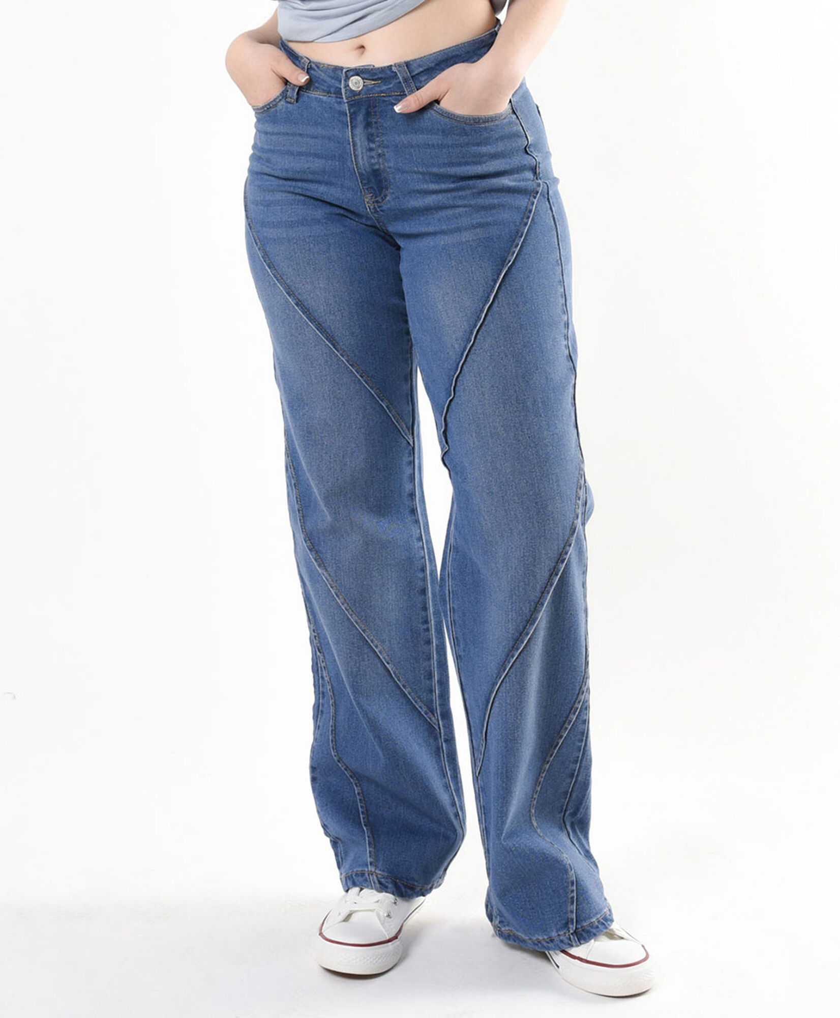 Jeans mujer cortes diagonales Jeans mujer cortes diagonales