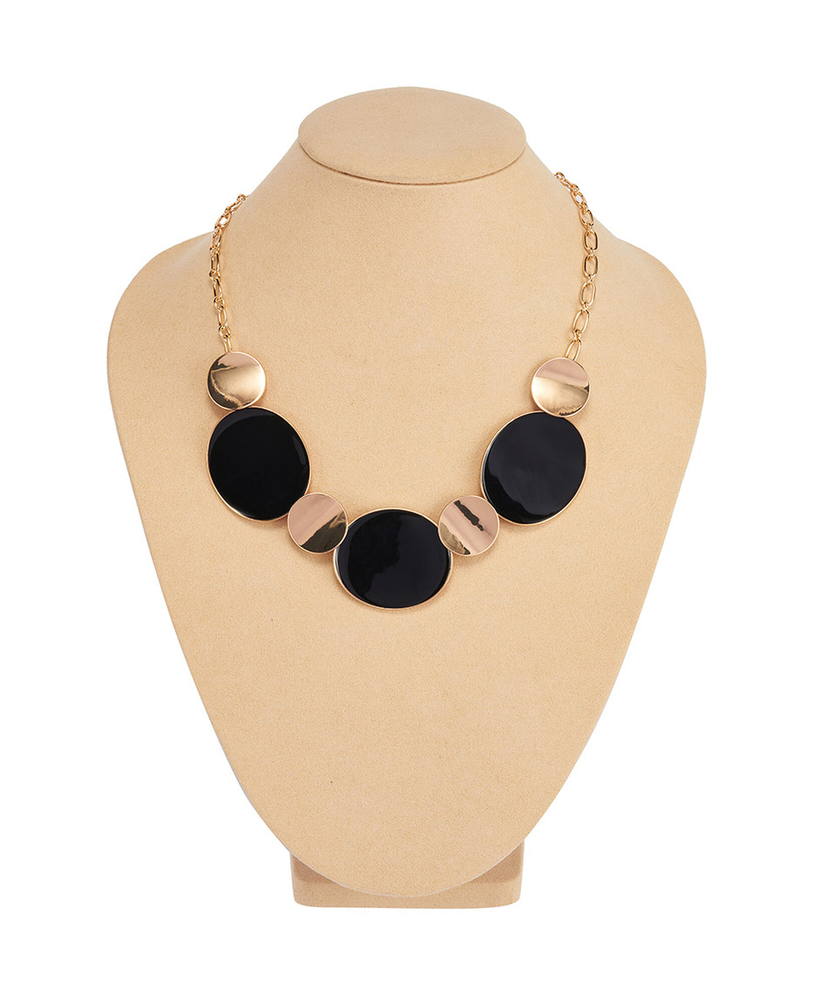 Collar mujer negro y dorado Collar mujer negro y dorado