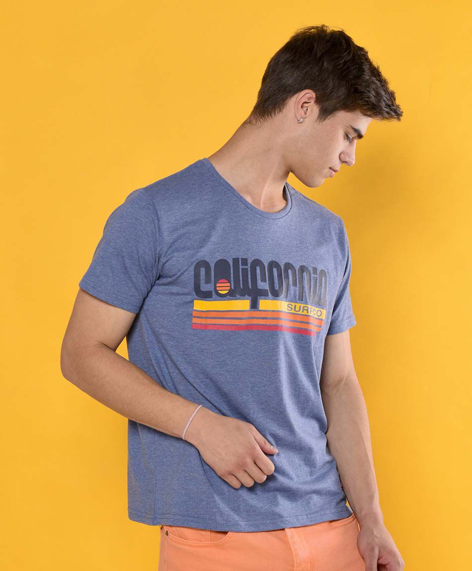 Polera manga corta cuello redondo