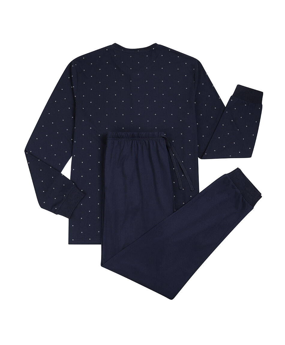 Pijama hombre circulos en contraste