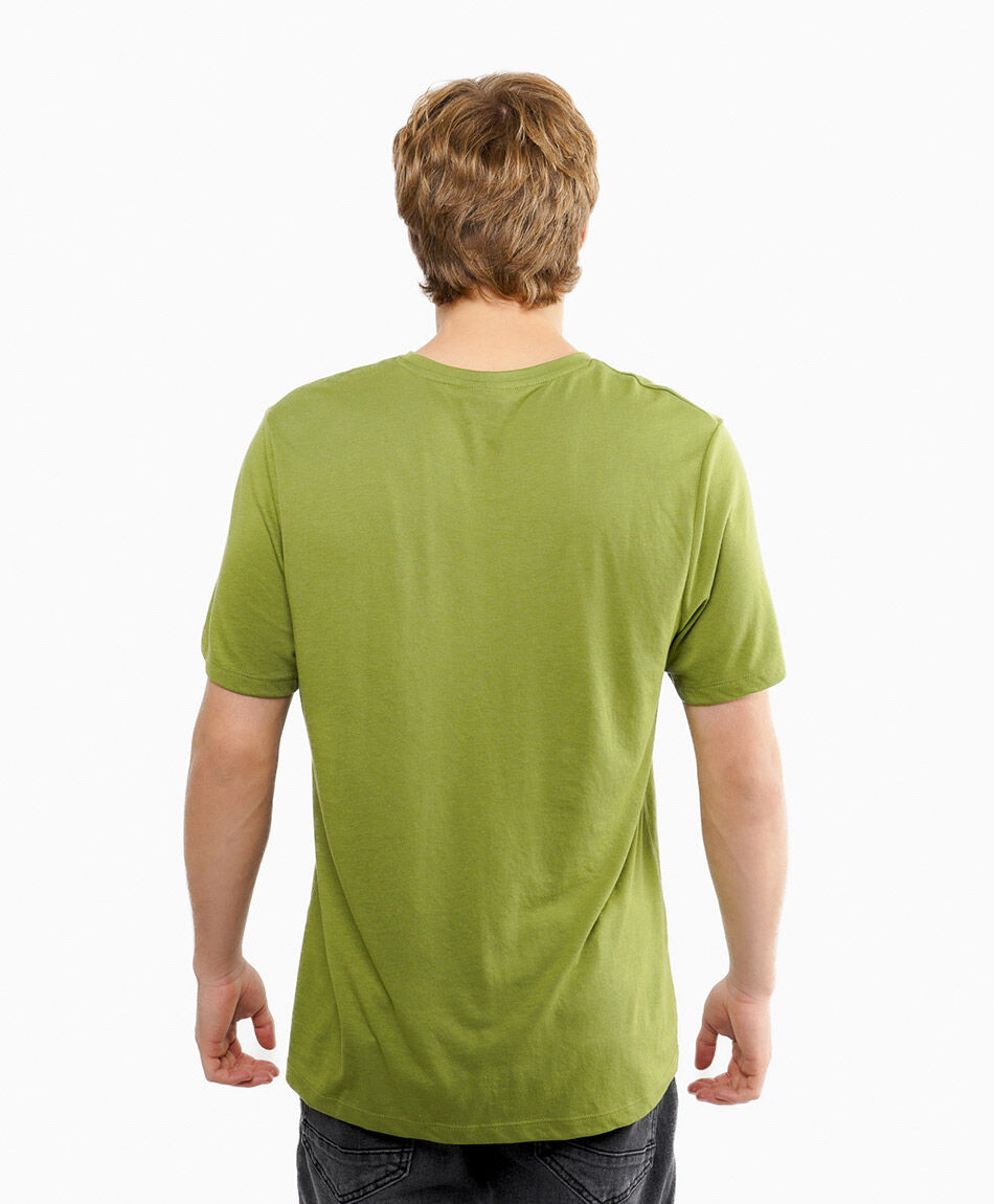 Polera hombre estampado palmeras