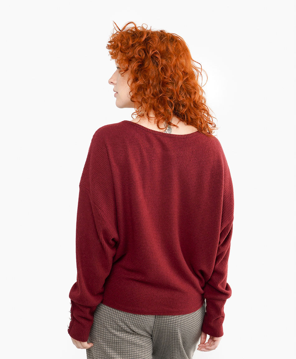 Sweater mujer pu&ntilde;o extendido