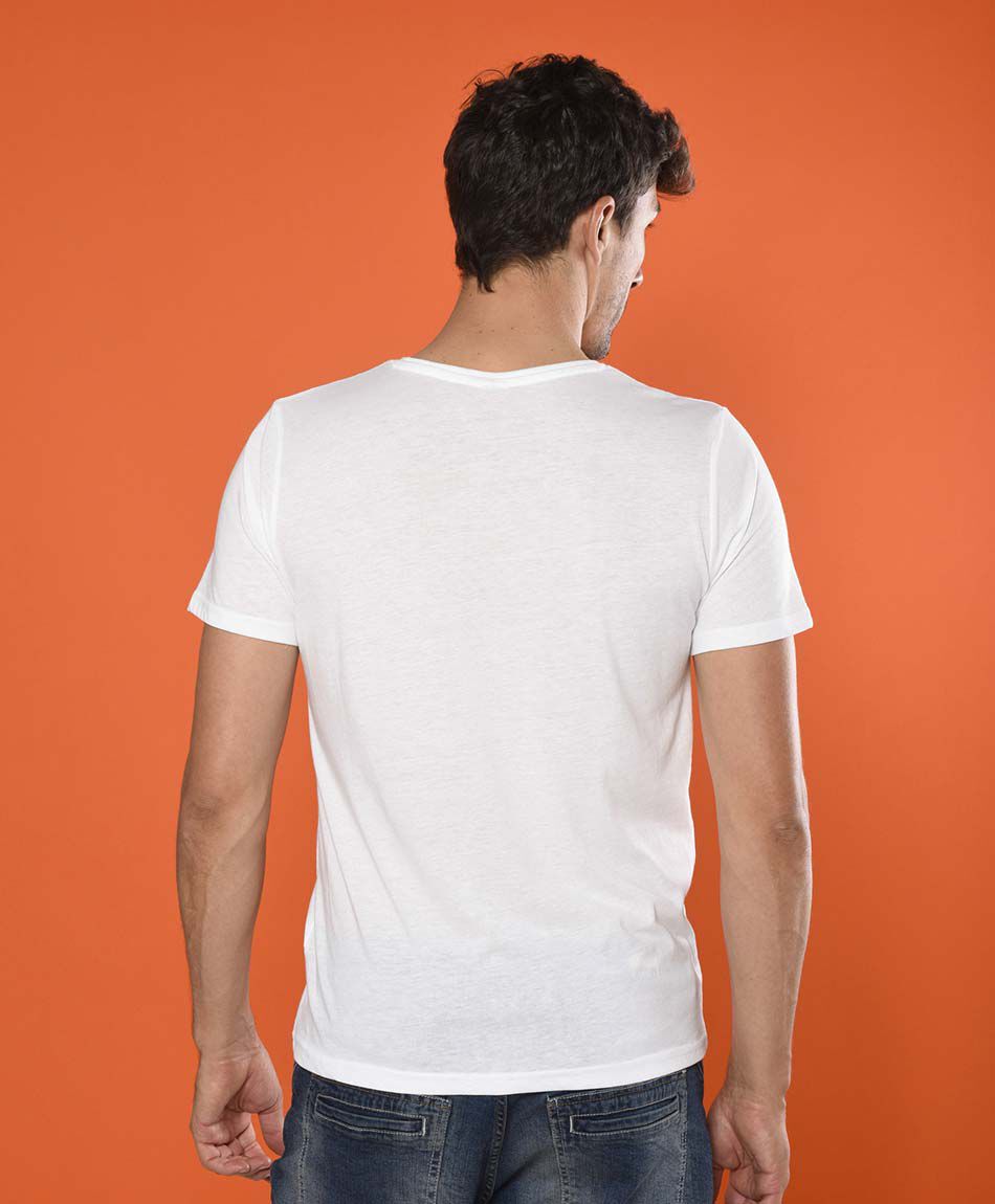 Polera manga corta cuello redondo