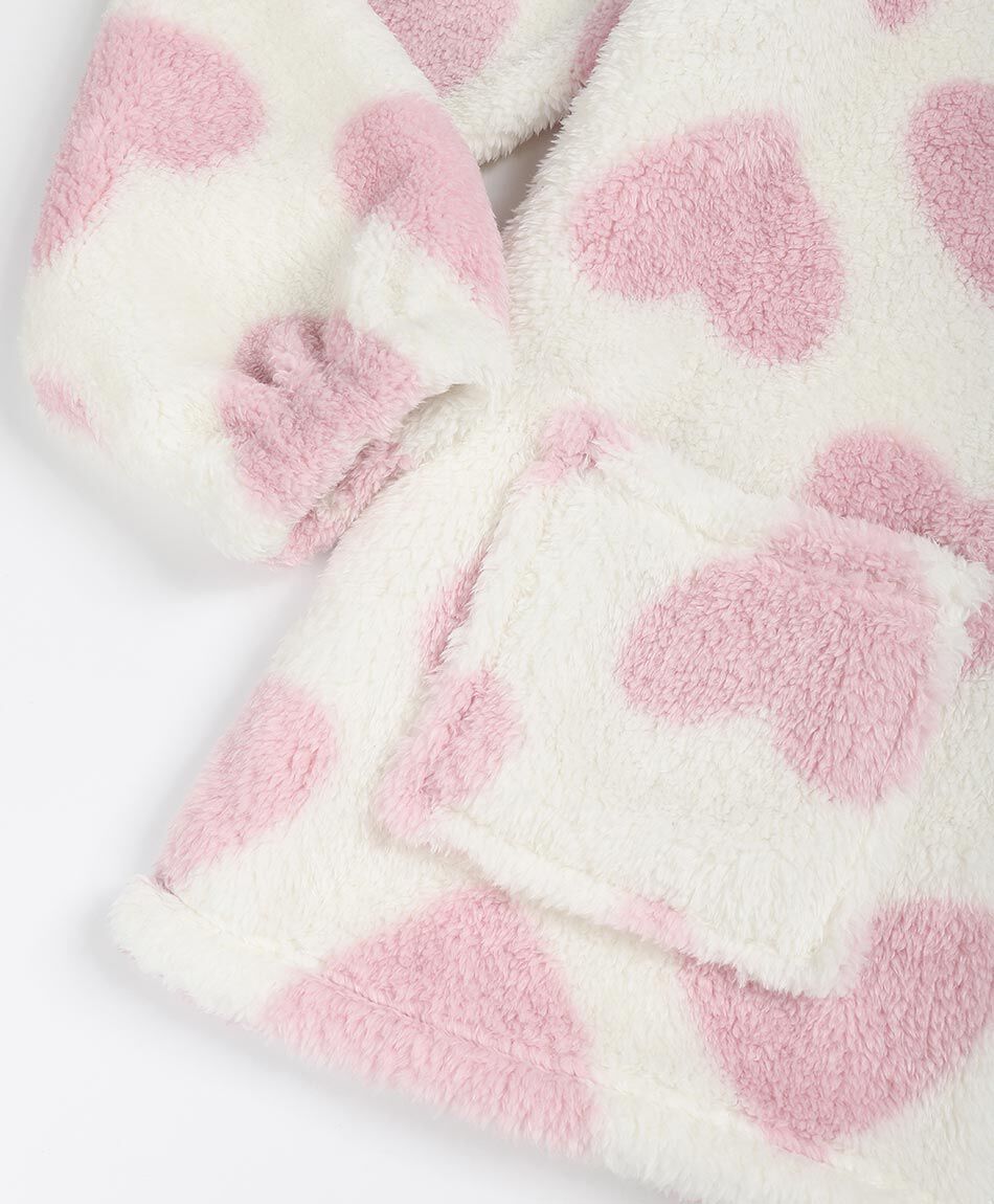 Poler&oacute;n manta mujer corazones