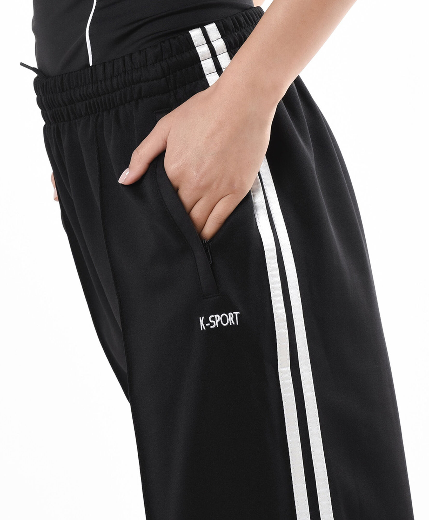 Pantalón deportivo mujer cintas lateral Pantalón deportivo mujer cintas lateral