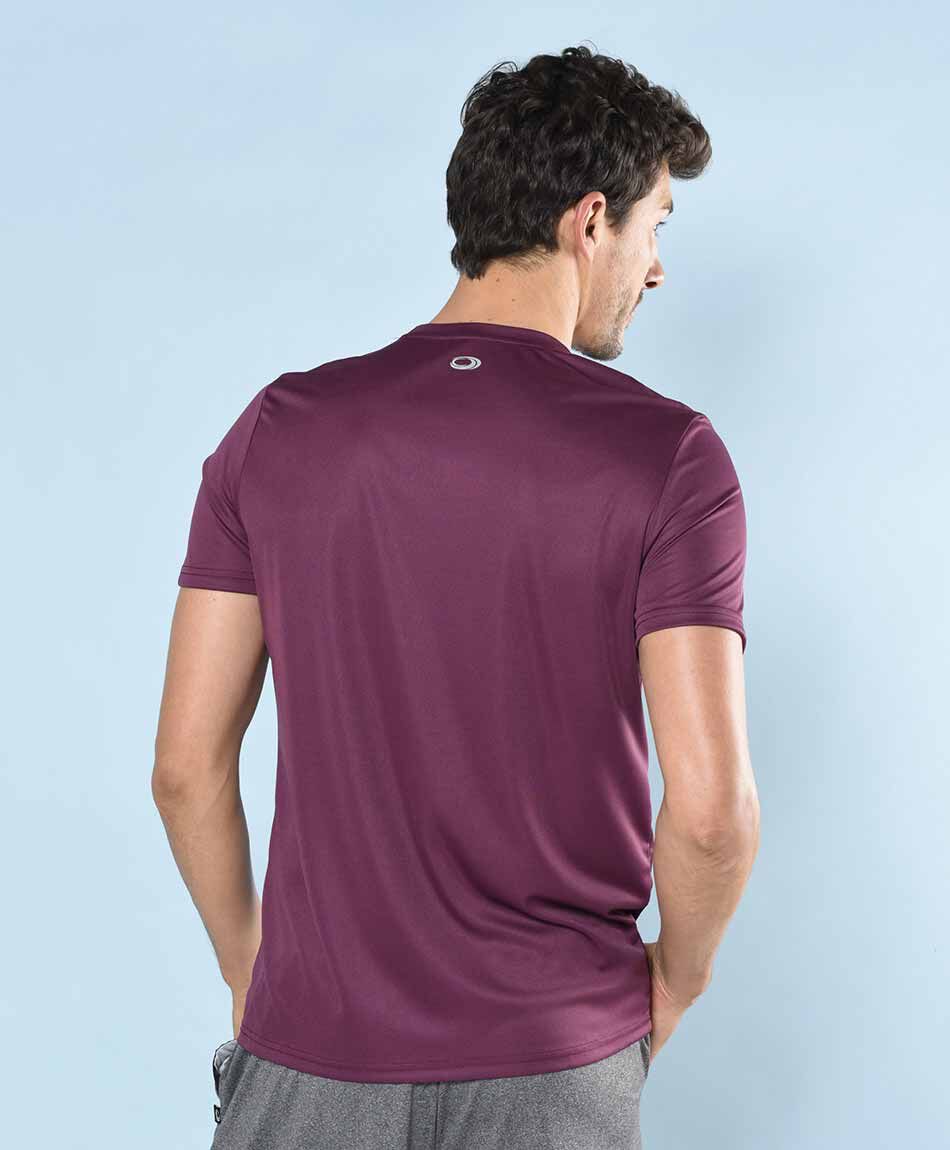 Polera deportiva manga corta cuello redondo