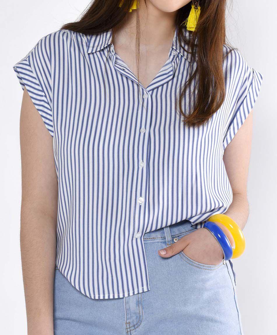 Blusa manga mini