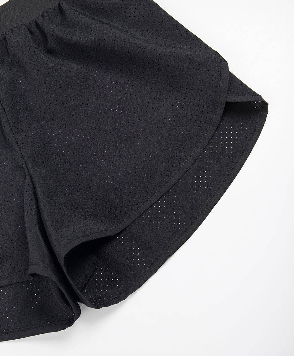 Short deportivo mujer calza interior morada