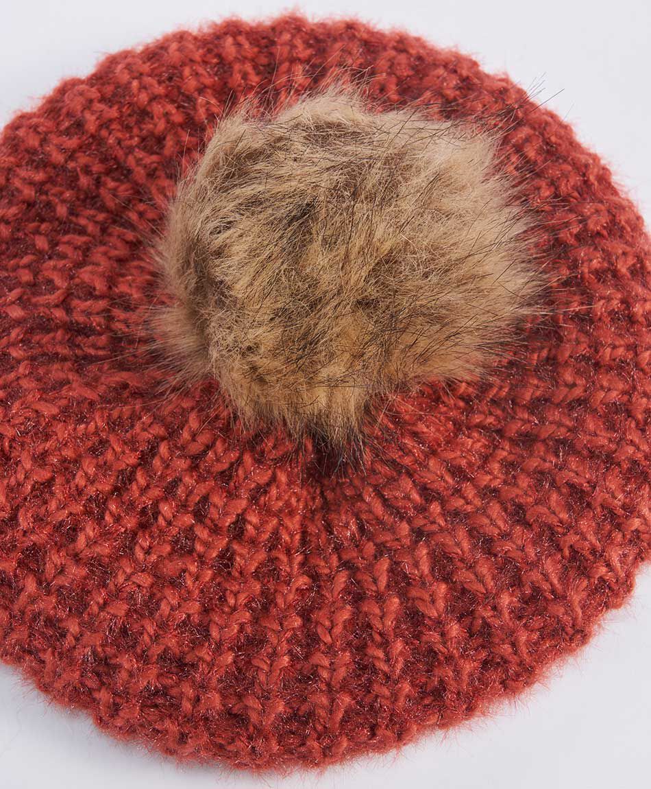 Boina mujer pompom orange