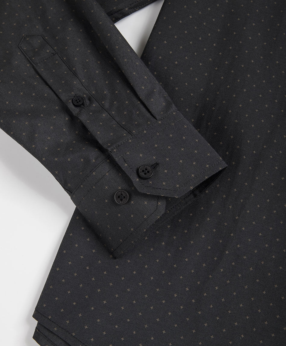 Camisa hombre formal gris oscuro