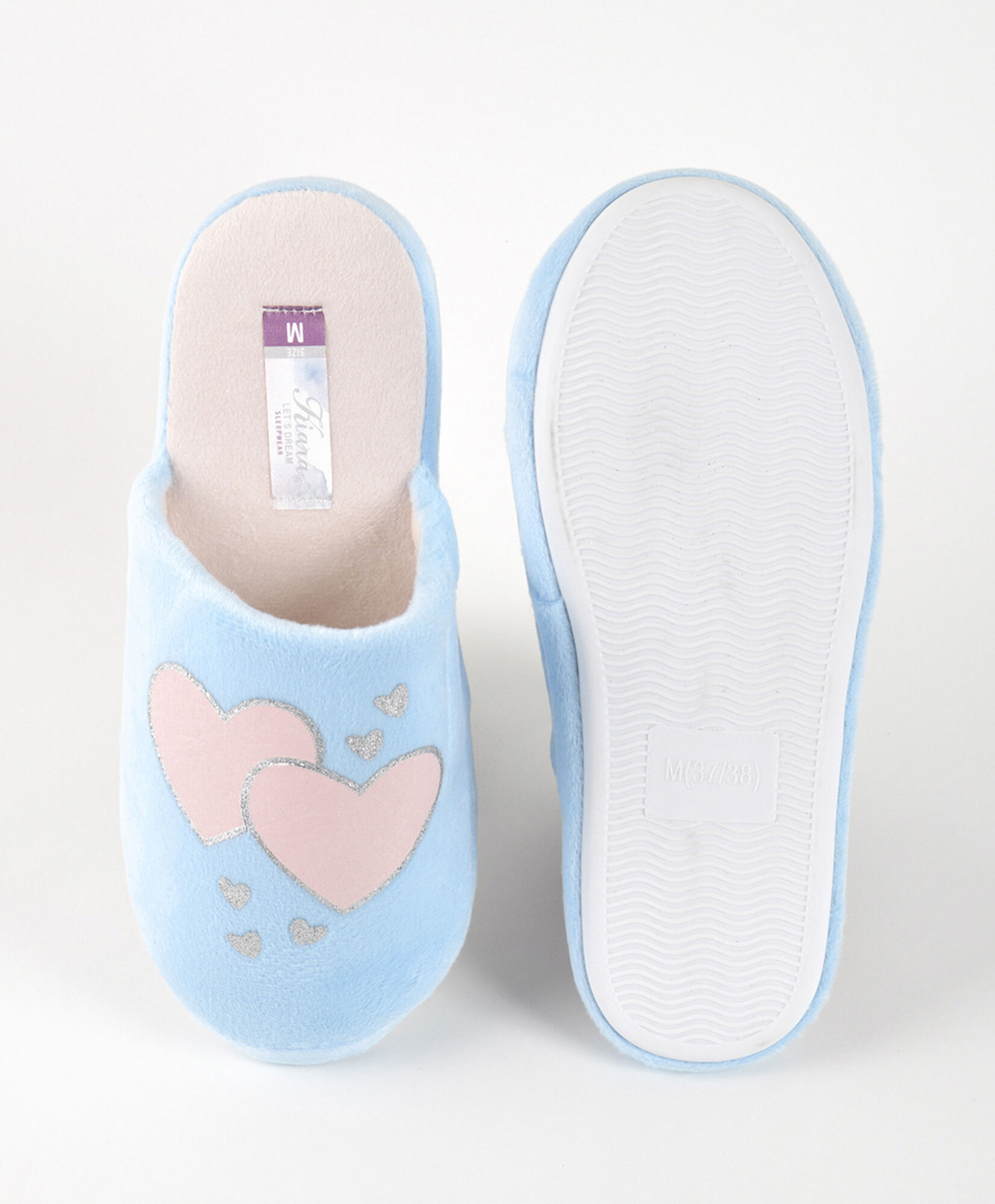 Pantufla mujer doble corazón Pantufla mujer doble corazón