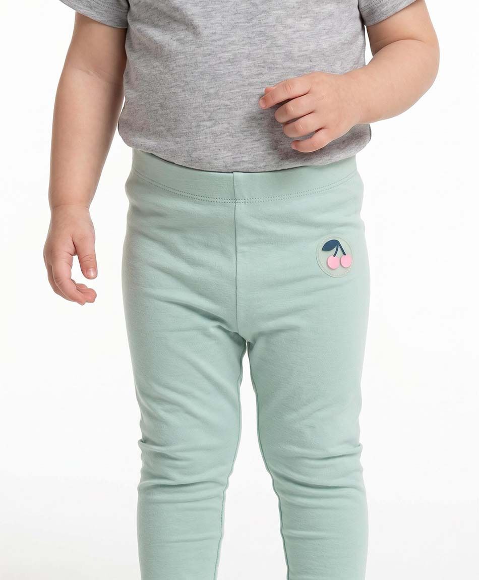 Leggins beb&eacute; parche cereza