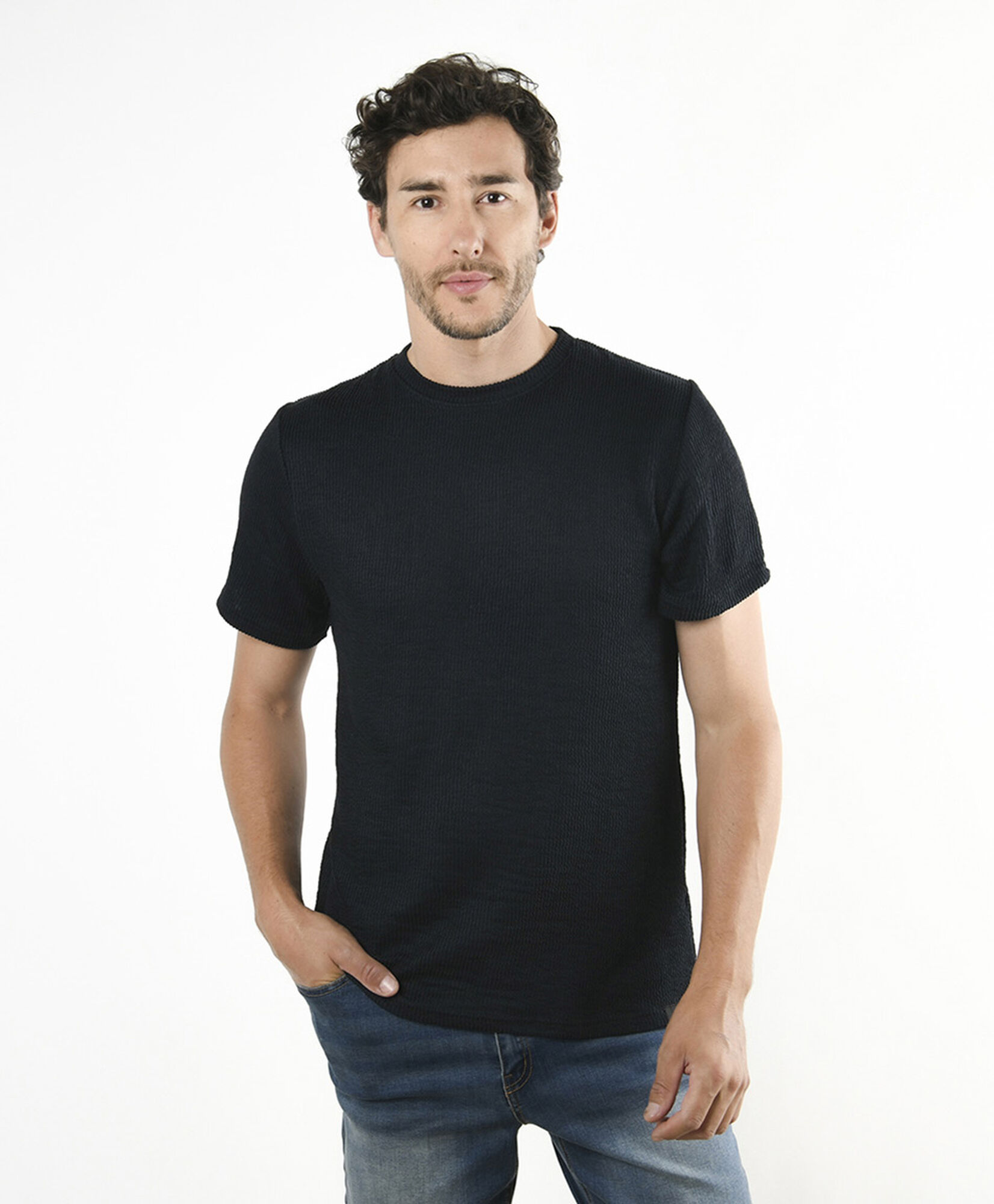Polera hombre lisa básica Polera hombre lisa básica