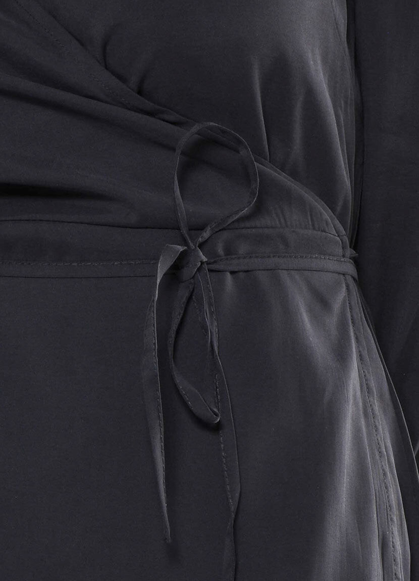 Vestido hasta la rodilla mujer cruzado