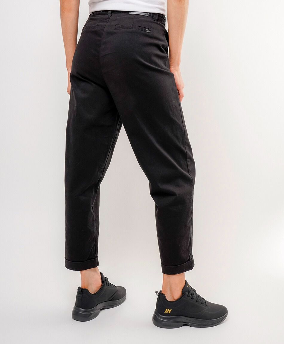 Jeans mujer twill cintur&oacute;n&nbsp;